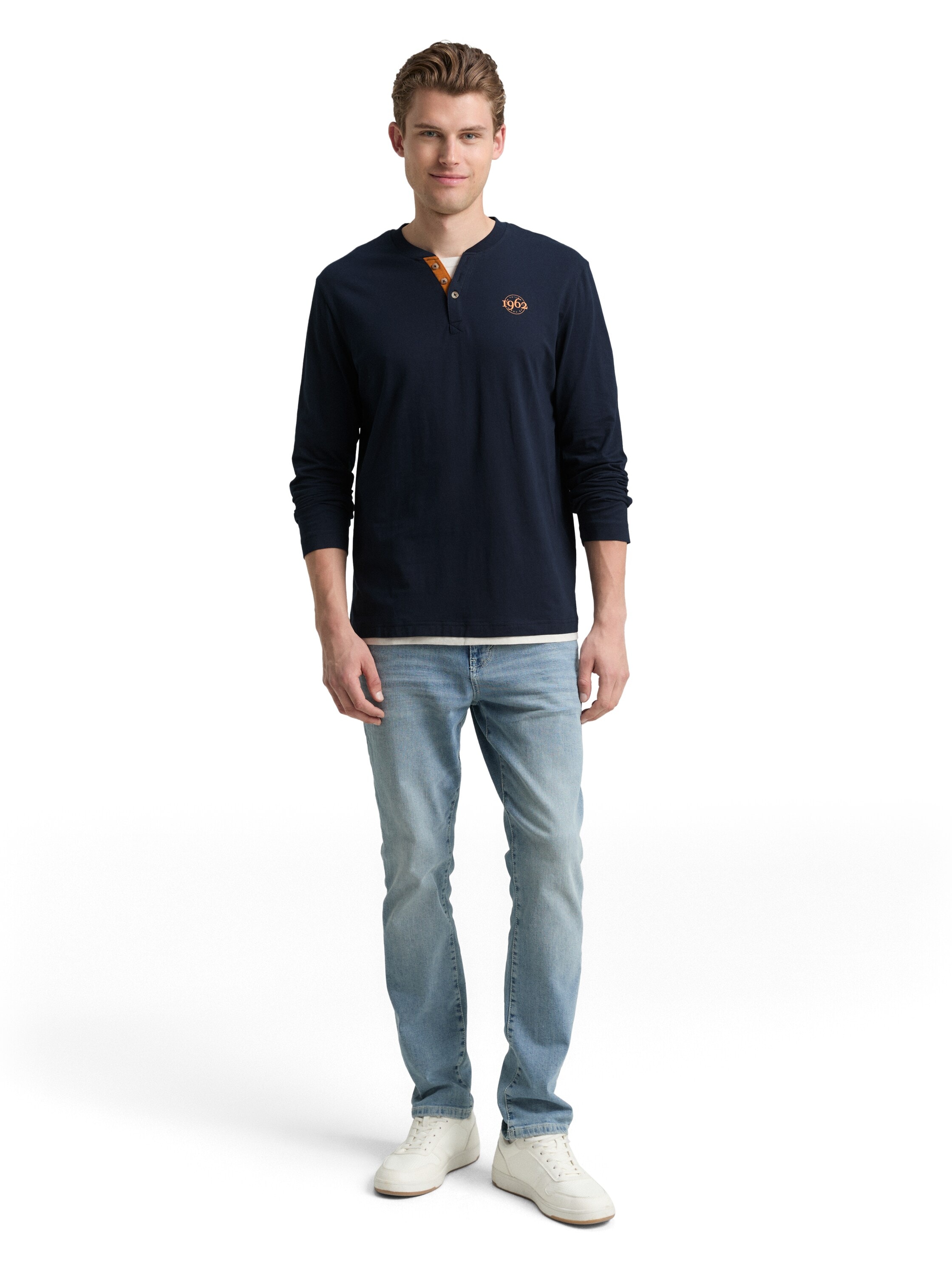 TOM TAILOR Langarmshirt mit Logo Print