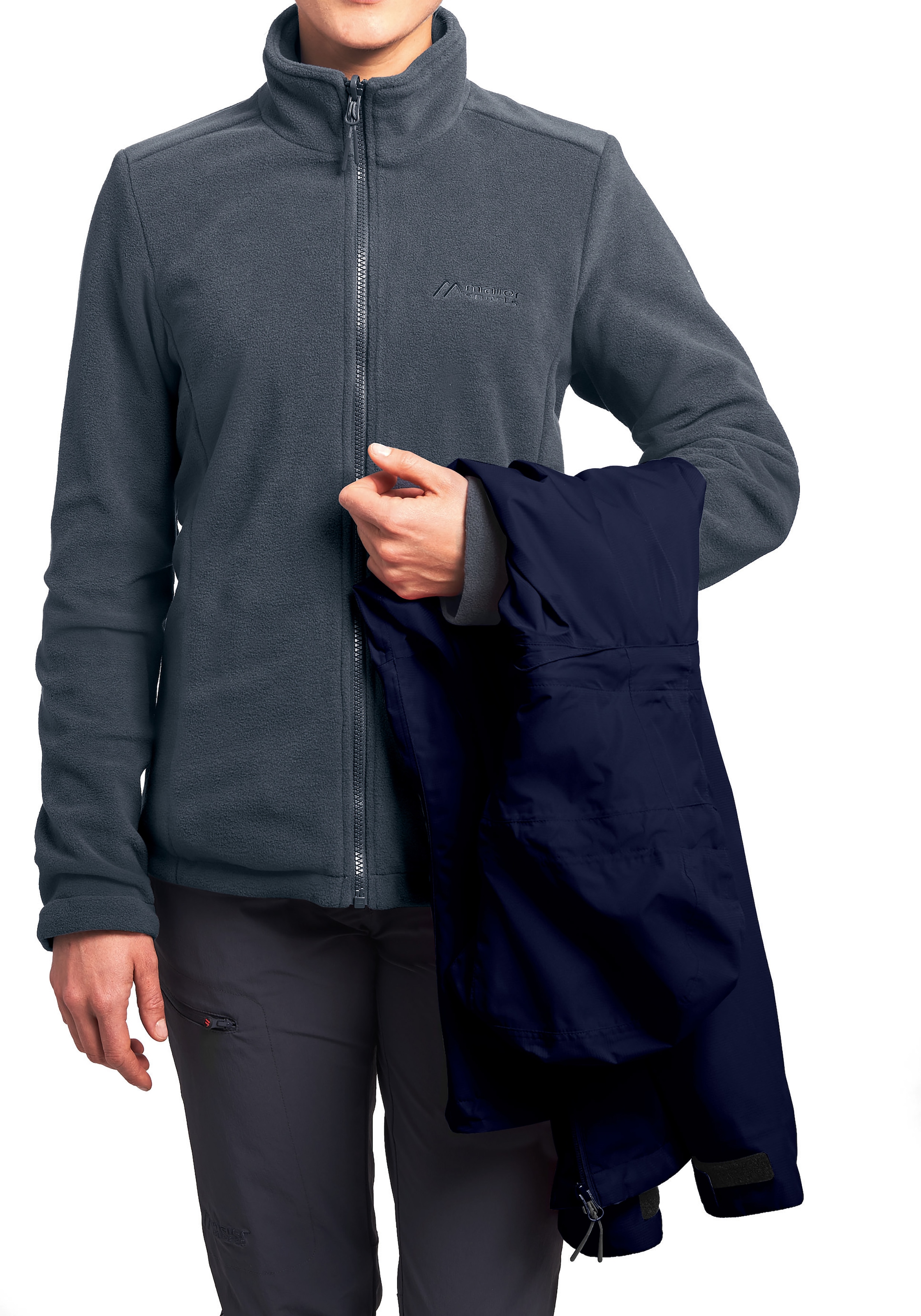 Maier Sports Funktionsjacke »Gregale DJ W«, Damen Wanderjacke wasserdicht, Outdoorjacke mit Kapuze