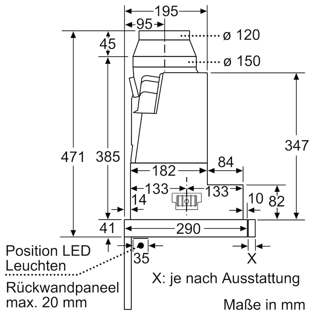 SIEMENS Flachschirmhaube »LI67RA561«