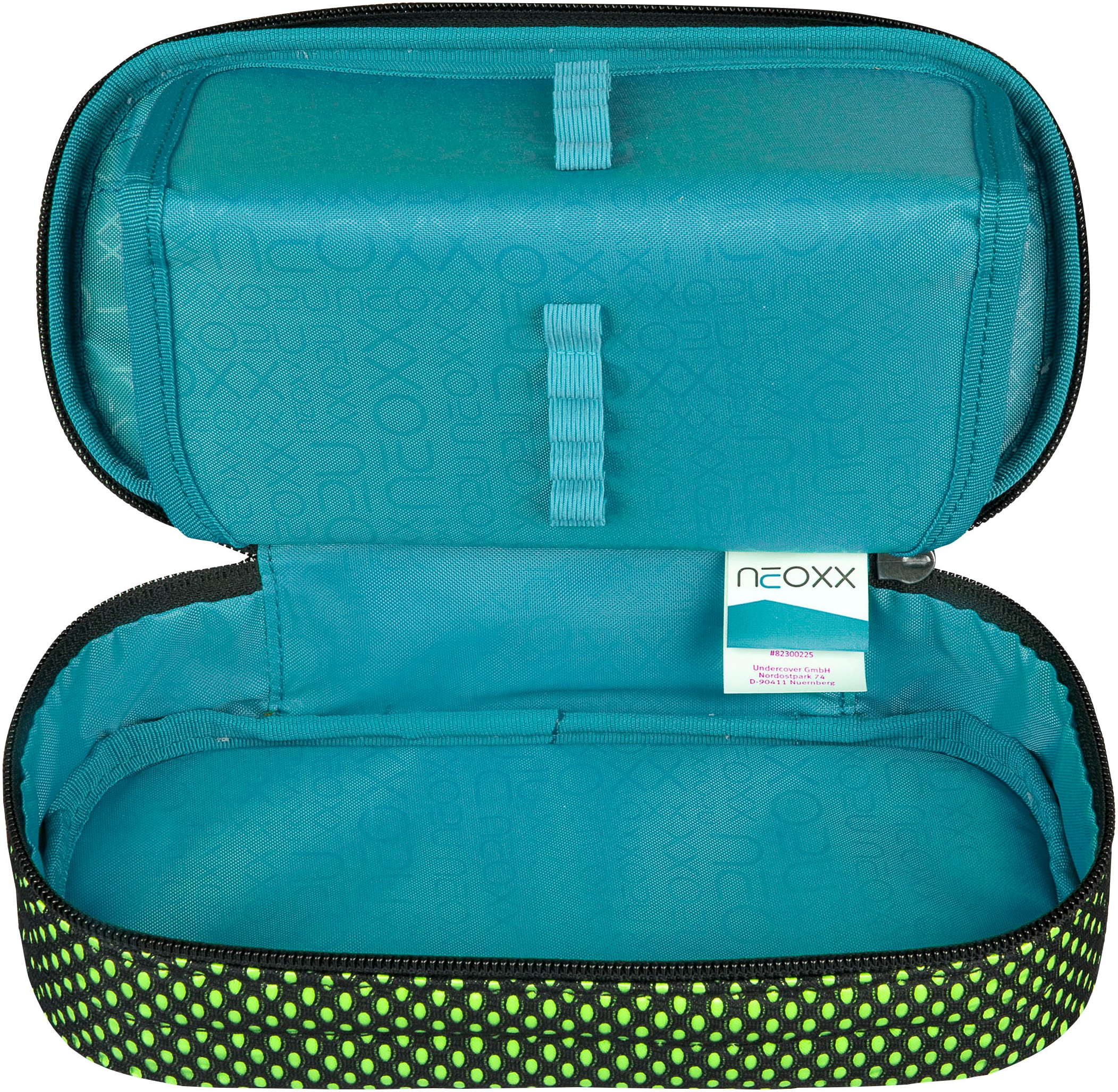 neoxx Schreibgeräteetui »Schlamperbox, Jump, All about Neon«, teilweise aus recyceltem Material