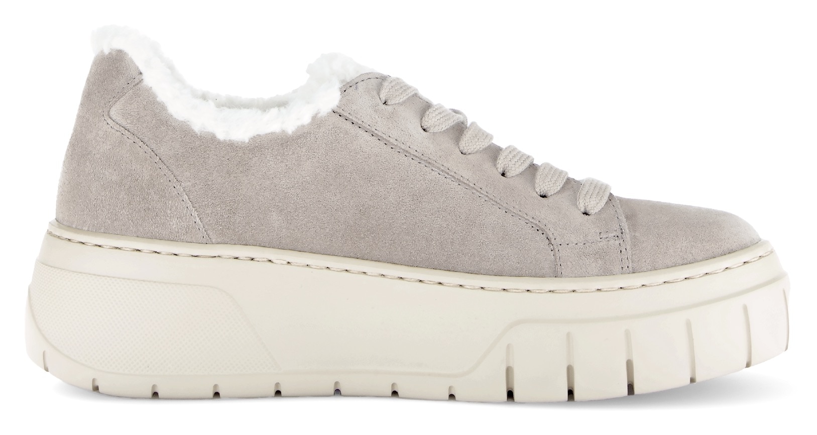Gabor Plateausneaker  , Plateau, Freizeitschuh, Halbschuh, Schnürschuh mit Warmfutter-Kragen
