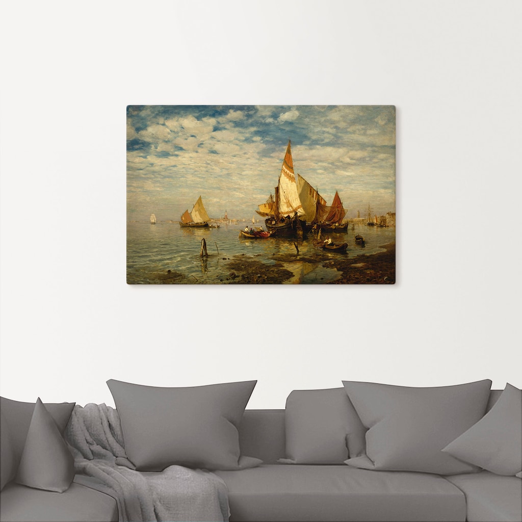 Artland Leinwandbild »In der Lagune bei Venedig«, Bilder von Booten & Schiffen, (1 St.)