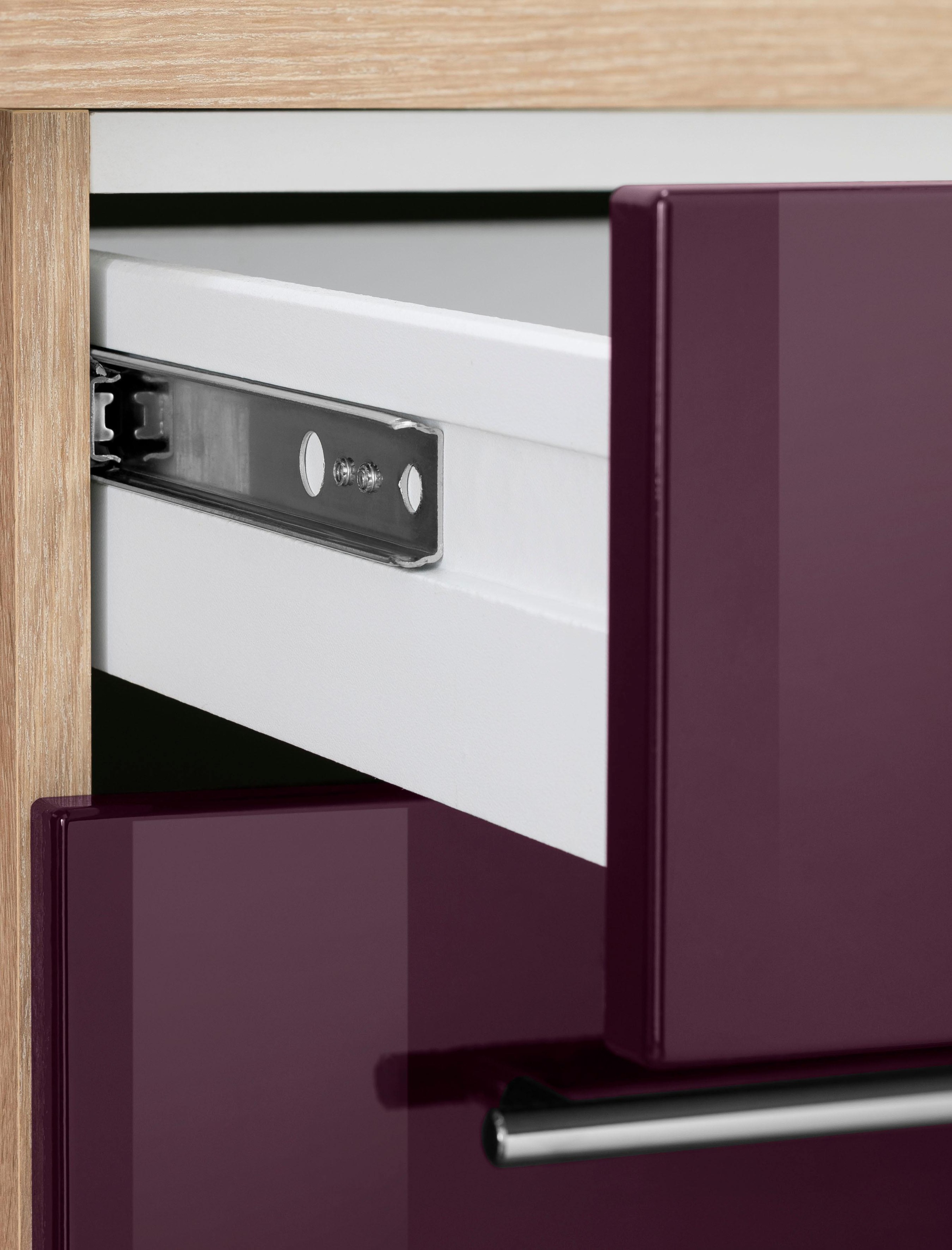 KOCHSTATION Küchenzeile »KS-Eton«, mit E-Geräten, Breite 390 cm