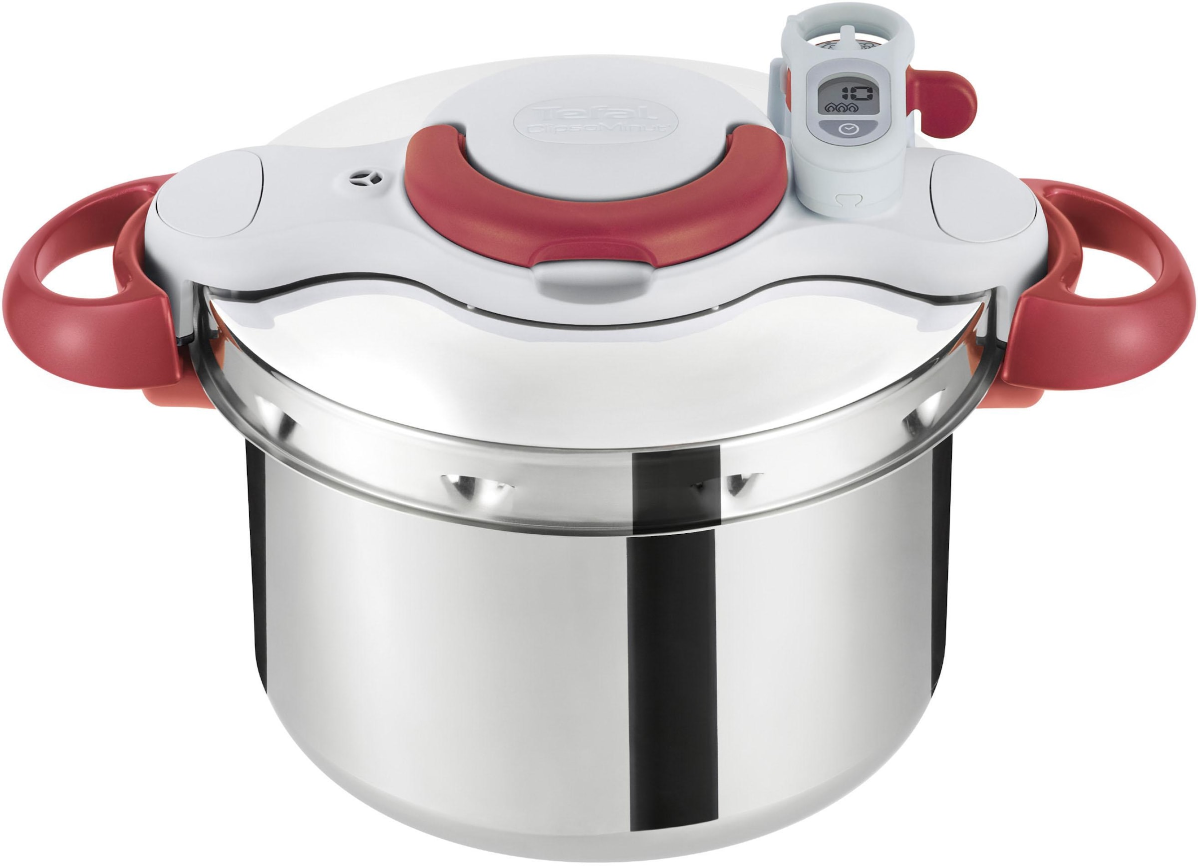 Tefal Schnellkochtopf »Clipso Minut\' Induktion 6L, Perfect«, (1 Garantie Dampfkochtopf alle tlg.), Edelstahl, mit XXL Edelstahl, Herdarten, aus Jahren 3