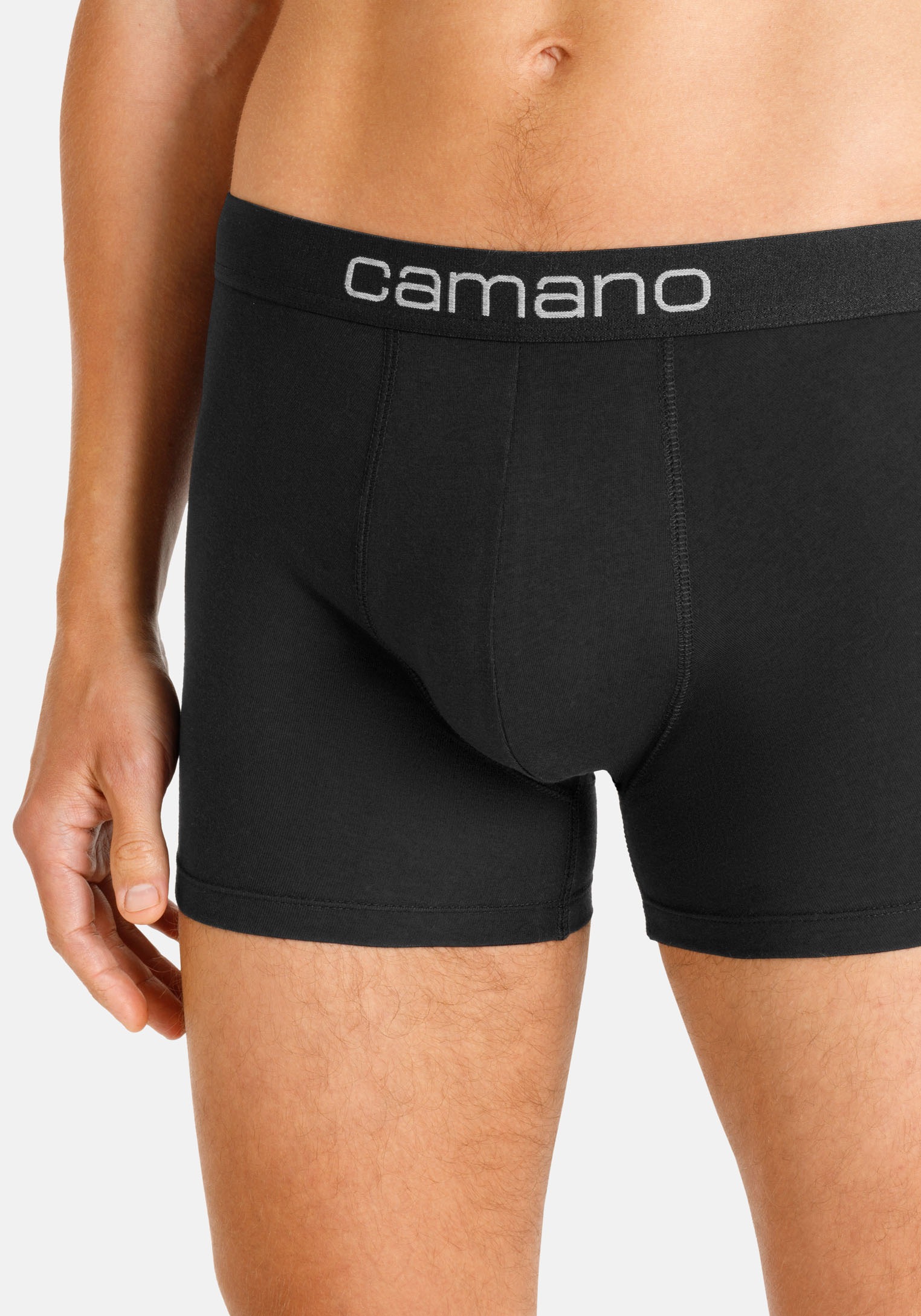 Camano Boxershorts »comfort« 6er Pack,  mit Stretch-Logobund