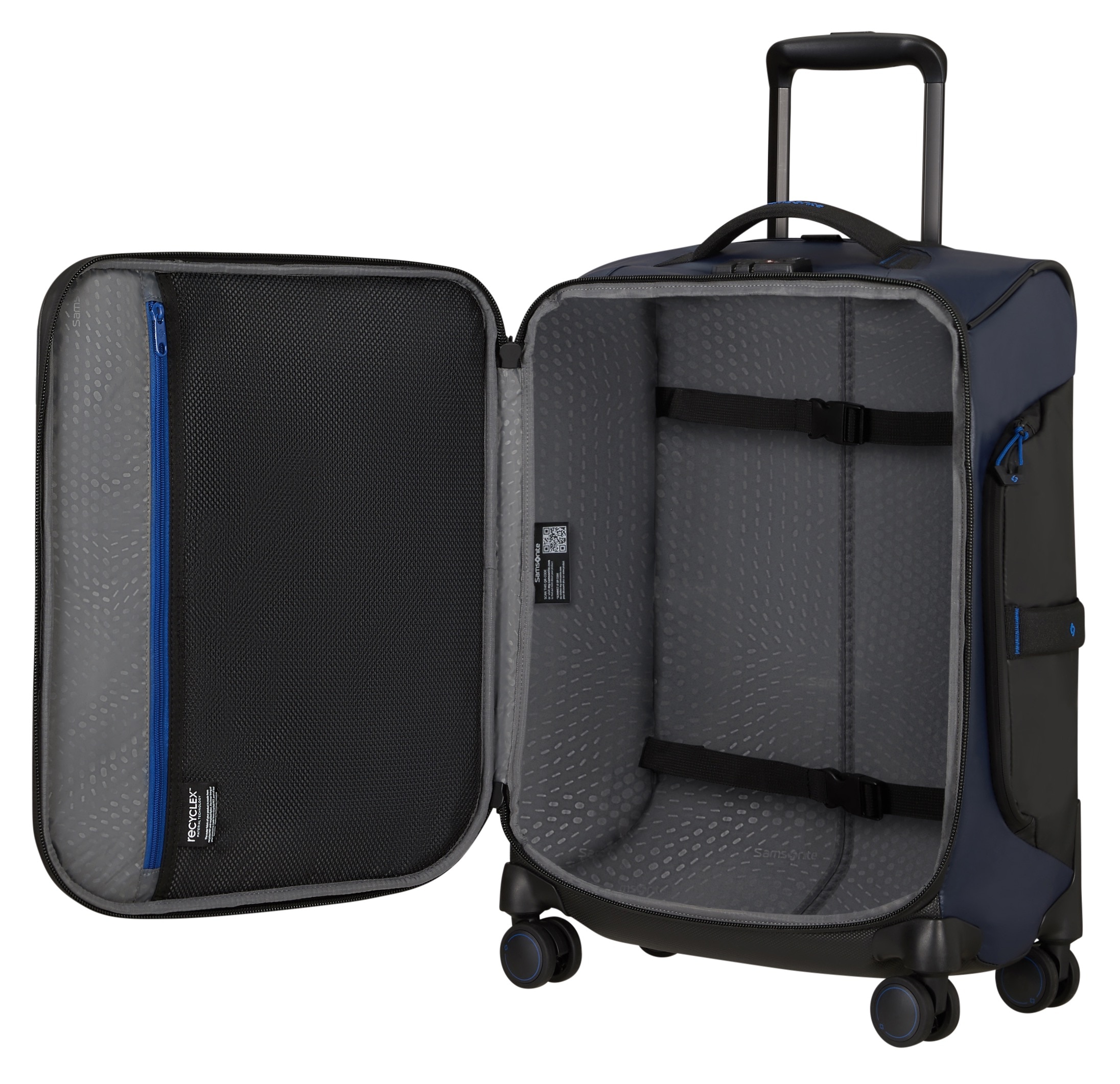 Samsonite Weichgepäck-Trolley »ECODIVER, verschiedene Größen und Farben«, 4 Rollen, Koffer Reisegepäck Weichgepäck-Koffer Fronttasche