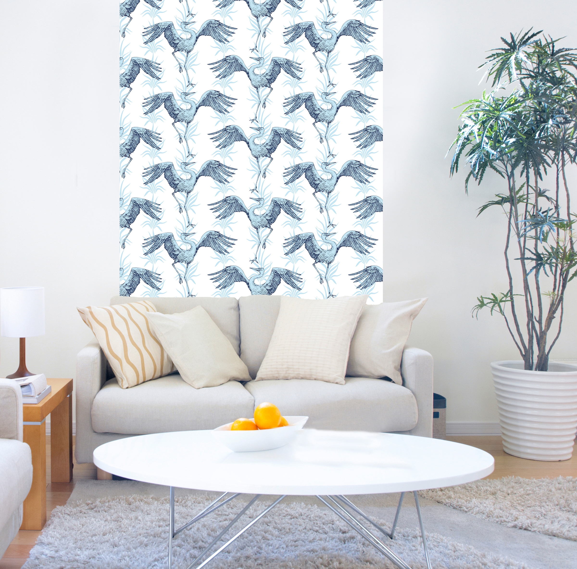 queence Vinyltapete »Iontoithoa«, bedruckt-Motiv-botanisch-floral-gemustert-natürlich, 90x250cm, selbstklebend, kinderleichte Anbringung, Sticker