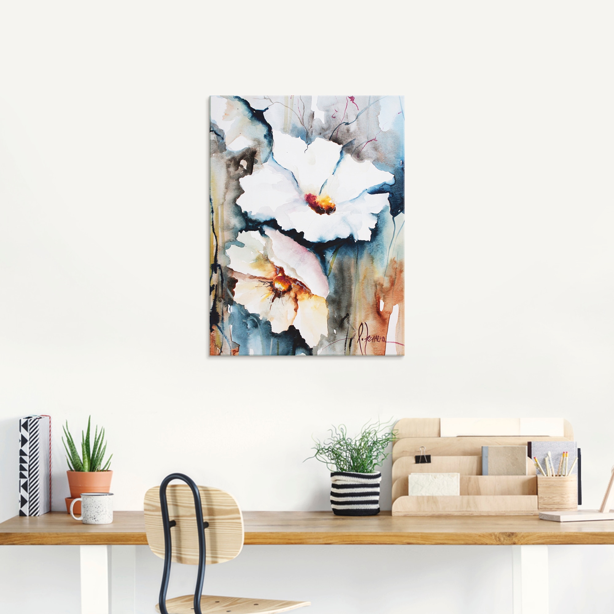 Artland Glasbild »Aquasblüten II« Blumen 1 Stk. tlg. in verschiedenen Größen