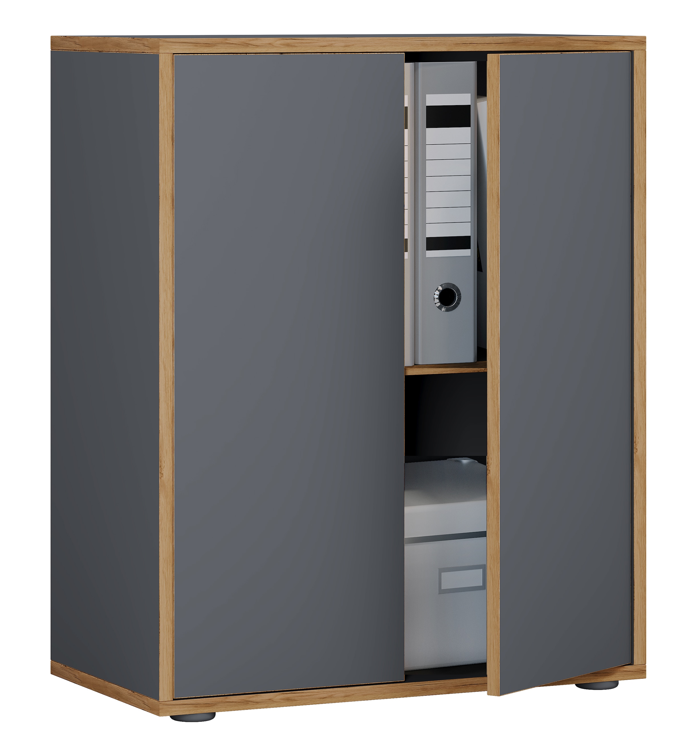 VCM Aktenschrank "Büroschrank Aktenschrank Sideboard Salia 2fach" 1 Stk. tlg.