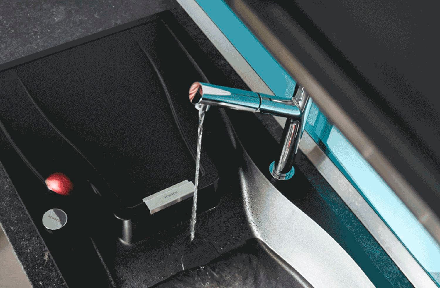 Schock Küchenarmatur »DION SB« ausziehbarer Auslauf, Rückflussverhinderer, Schwenkbereich 120°