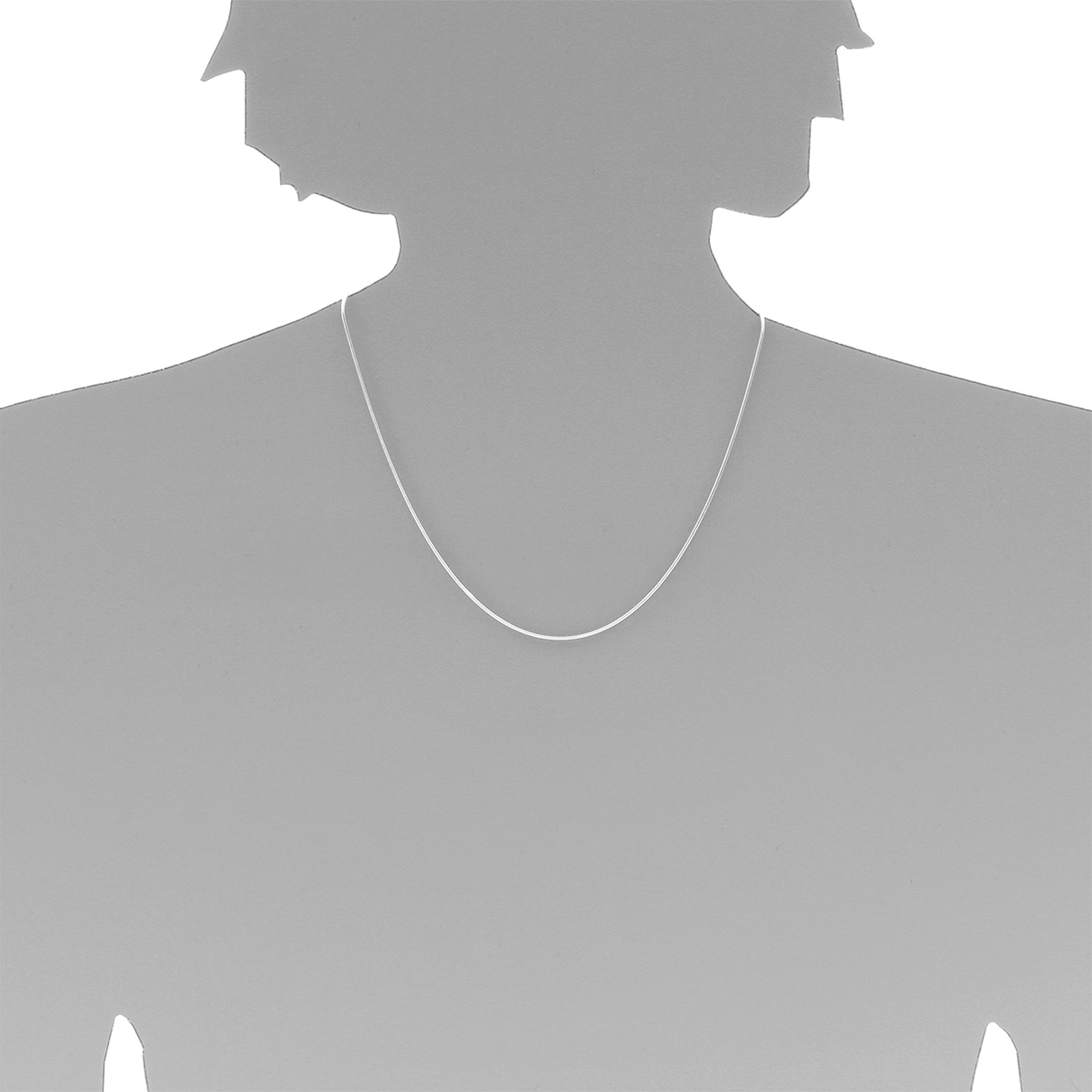 OSTSEE-SCHMUCK Silberkette »- Schlange 1,0 mm - Silber 925/000 -,«