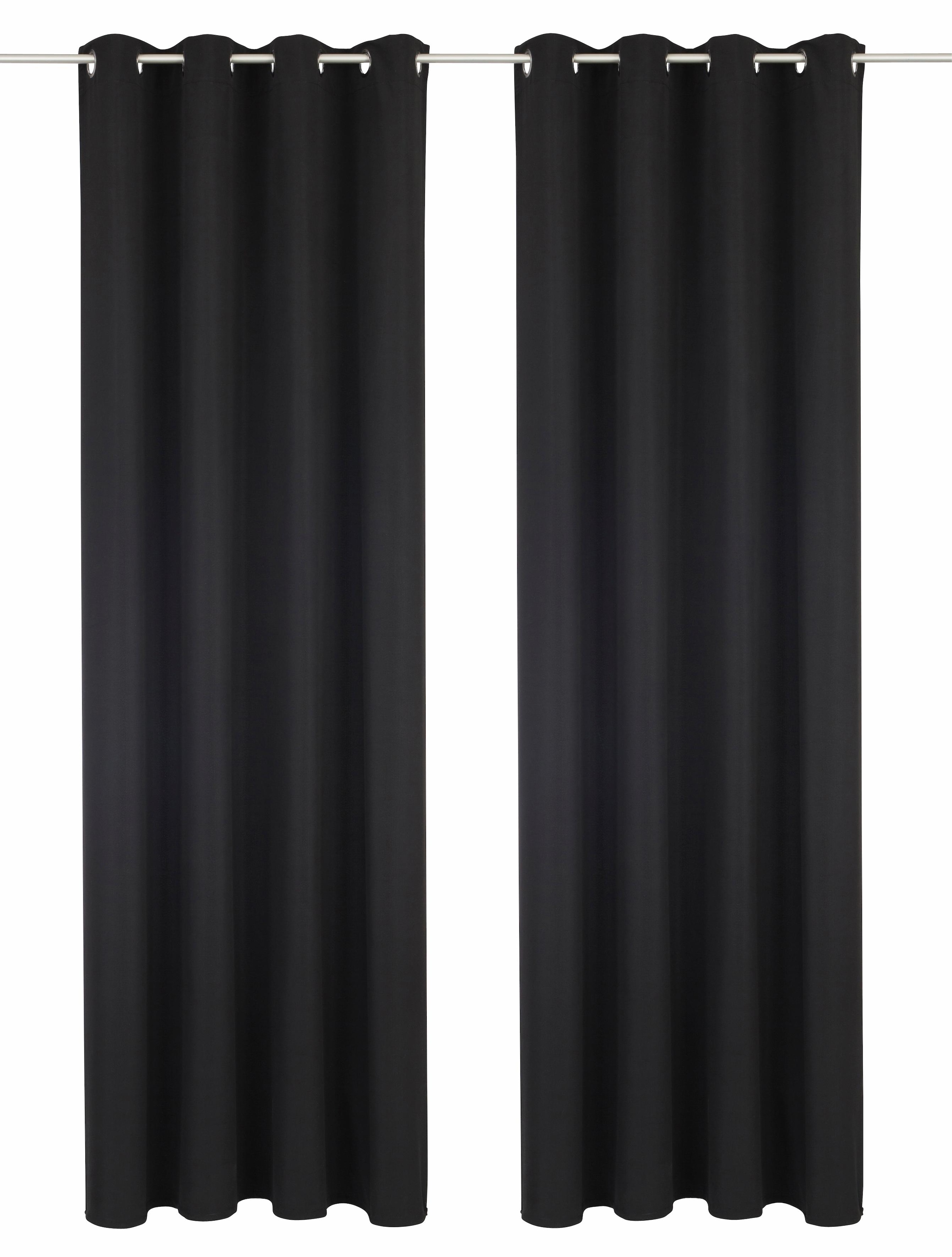 Bruno Banani Vorhang »Lagan« Ösen 2 Stk. tlg. 2-er Set, gewebt, Microfaser, versch. Größen, einfarbig, Bestseller