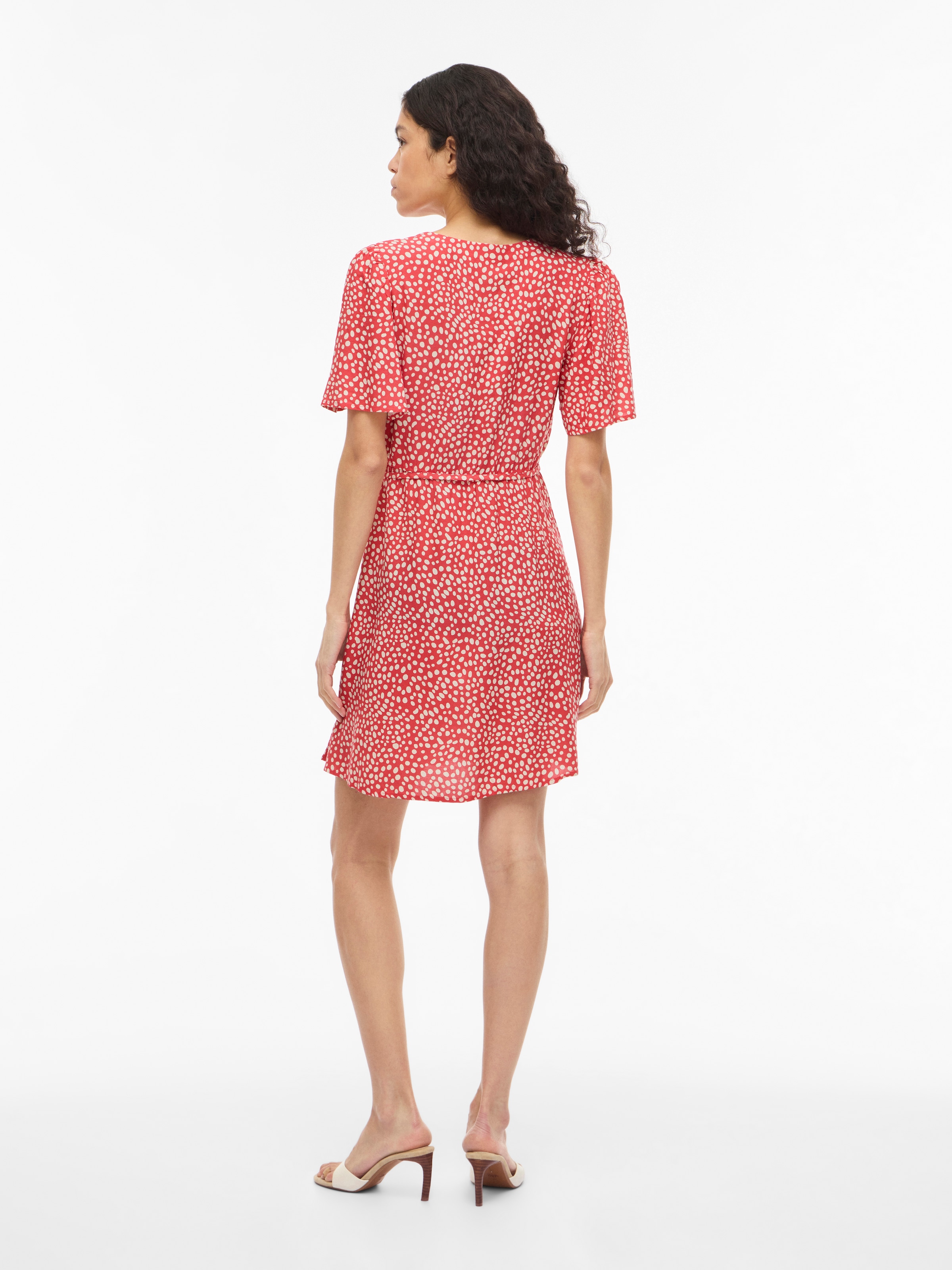 Vila Minikleid »VIGRACE V-NECK S/S SHORT DRESS - NOOS« Sommerkleid,