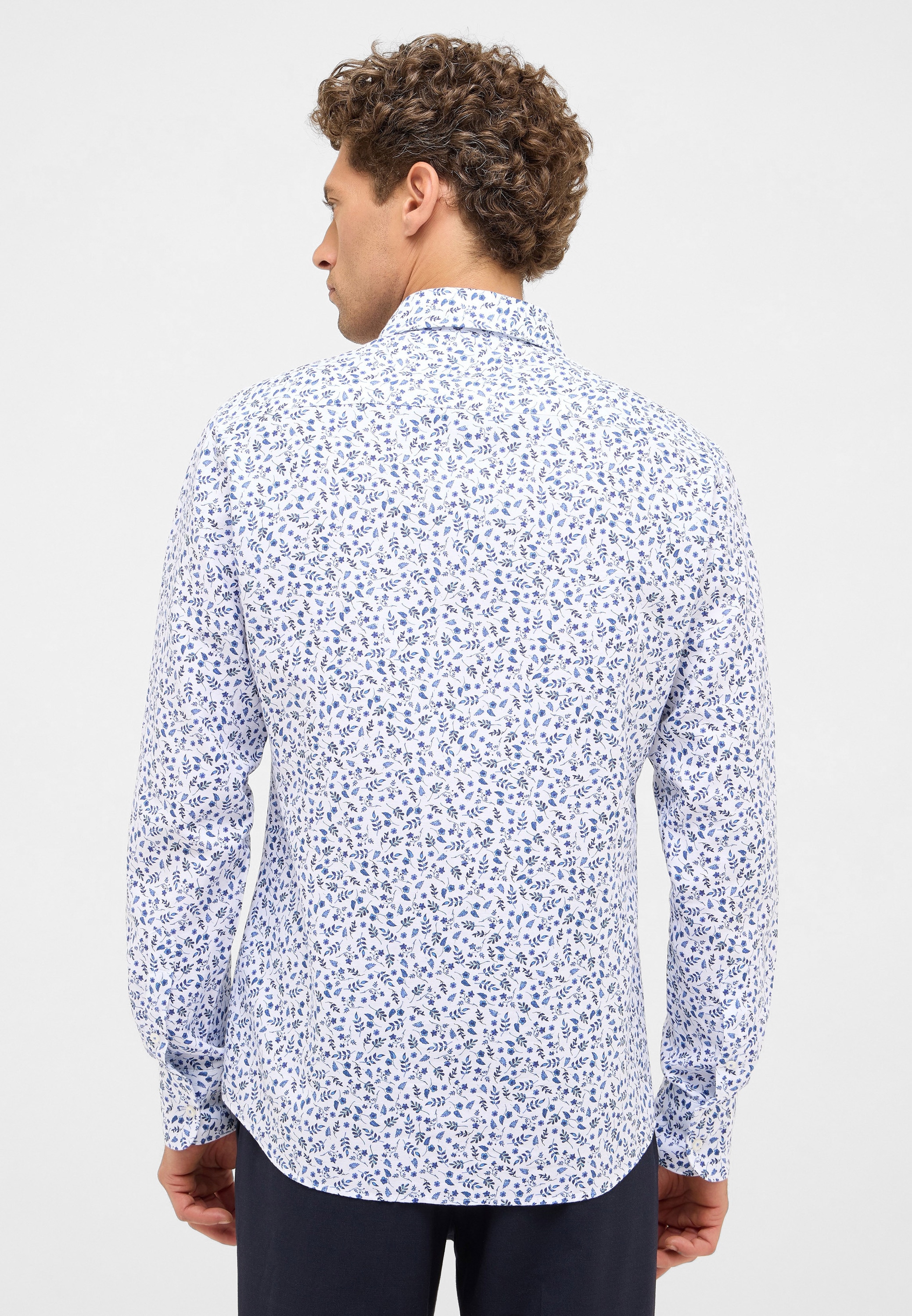 Eterna Langarmhemd »SLIM FIT« EASY IRON (bügelleicht)