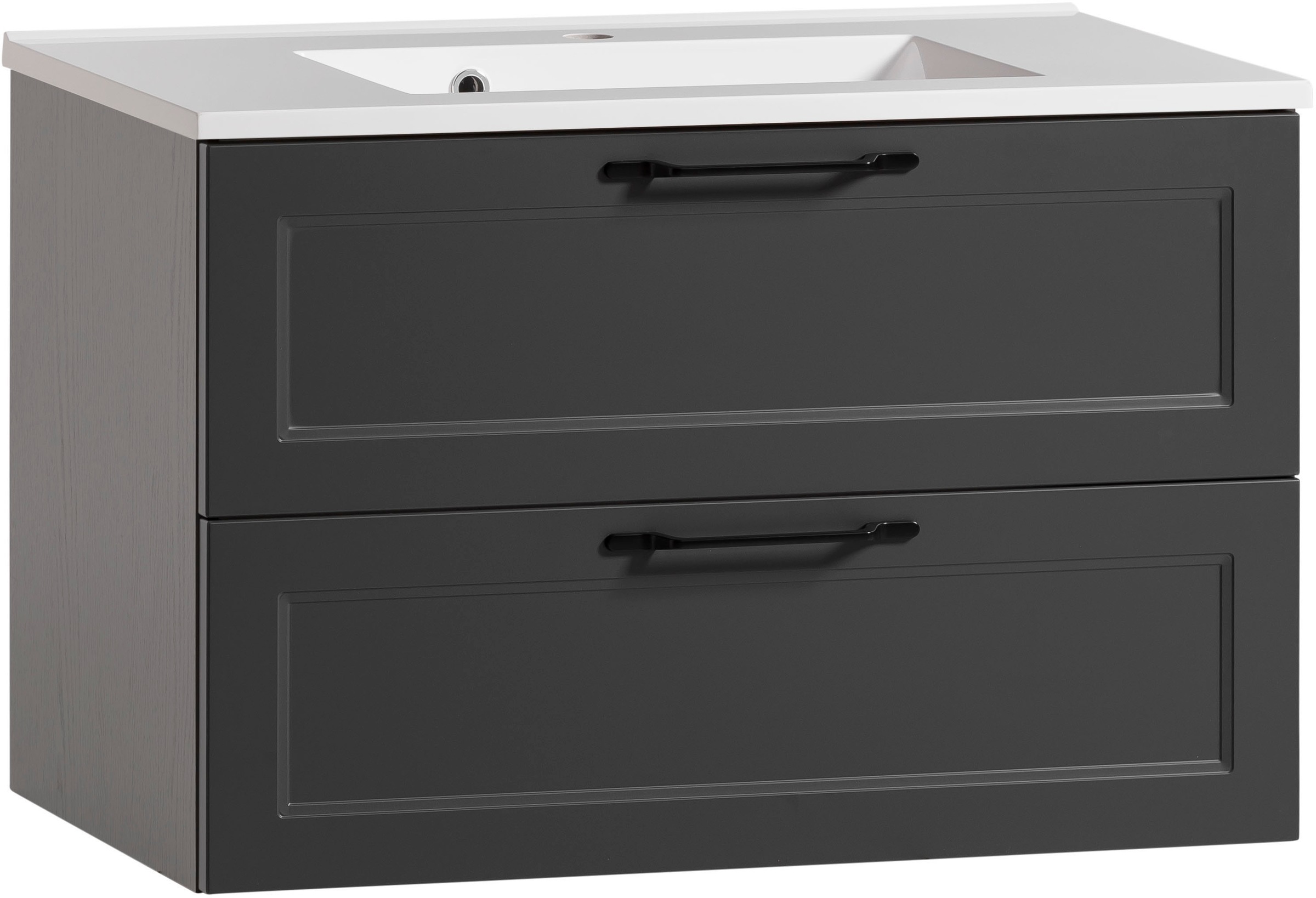 welltime Badmöbel-Set »Lana«, (Komplett-Set, 2 St.), Badezimmer-Set, 2-teilig, inkl. Waschbecken, 80 cm breit