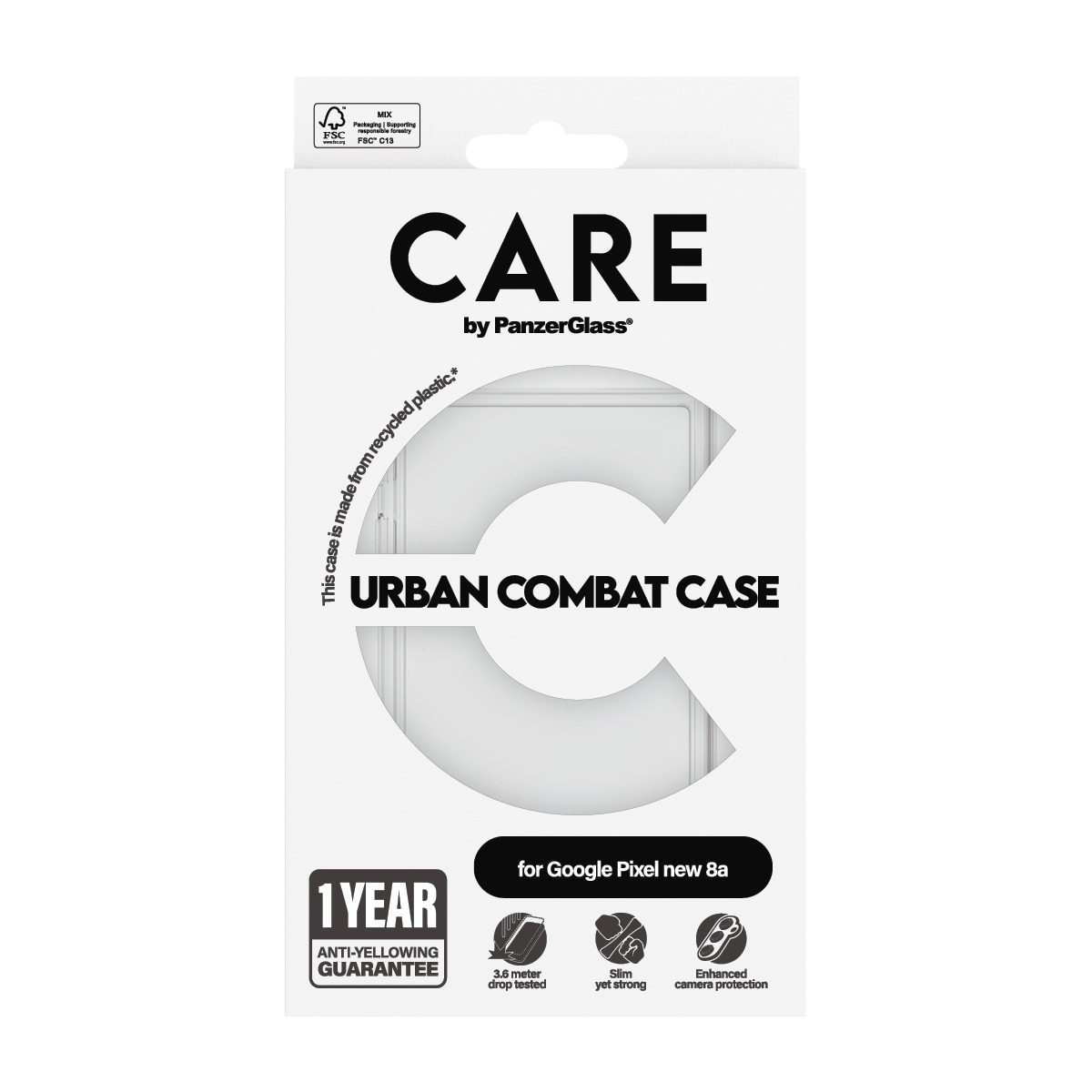 CARE by PanzerGlass Handyhülle »Urban Combat Case für Google Pixel 9a«, Google Pixel 9a, Backcover, Schutzhülle, Handyschutzhülle, Case, Schutzcase, stoßfest