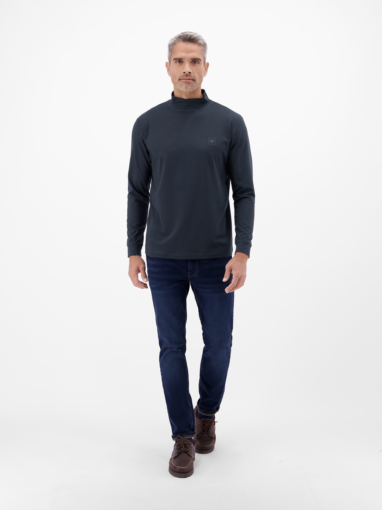 LERROS Sweatshirt »Herren-Shirt mit modischem Turtleneck«

