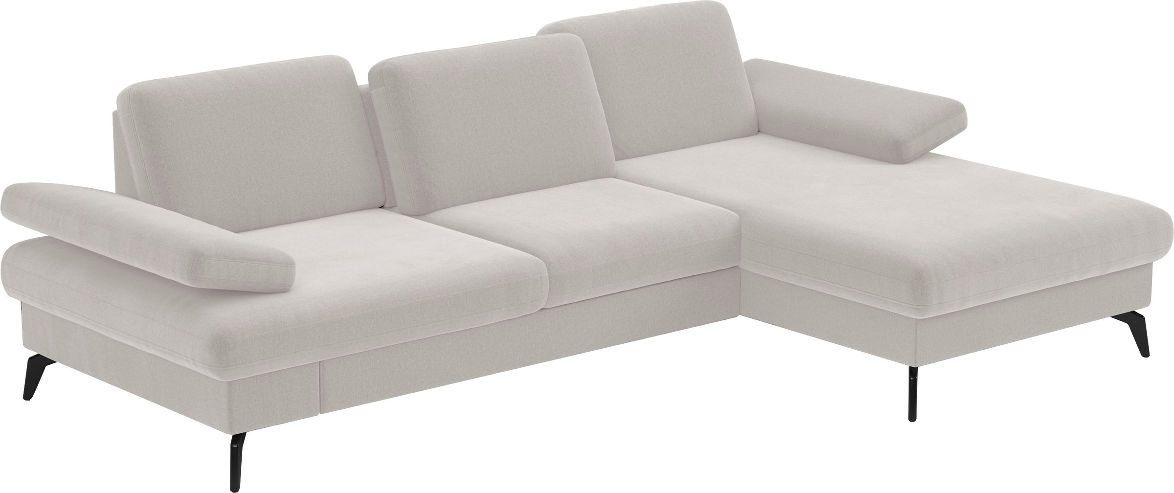 sit&more Ecksofa »Morris L-Form, inkl. Sitztiefenverstellung«, wahlweise mit Armteilverstellung, Bettfunktion & Bettkasten