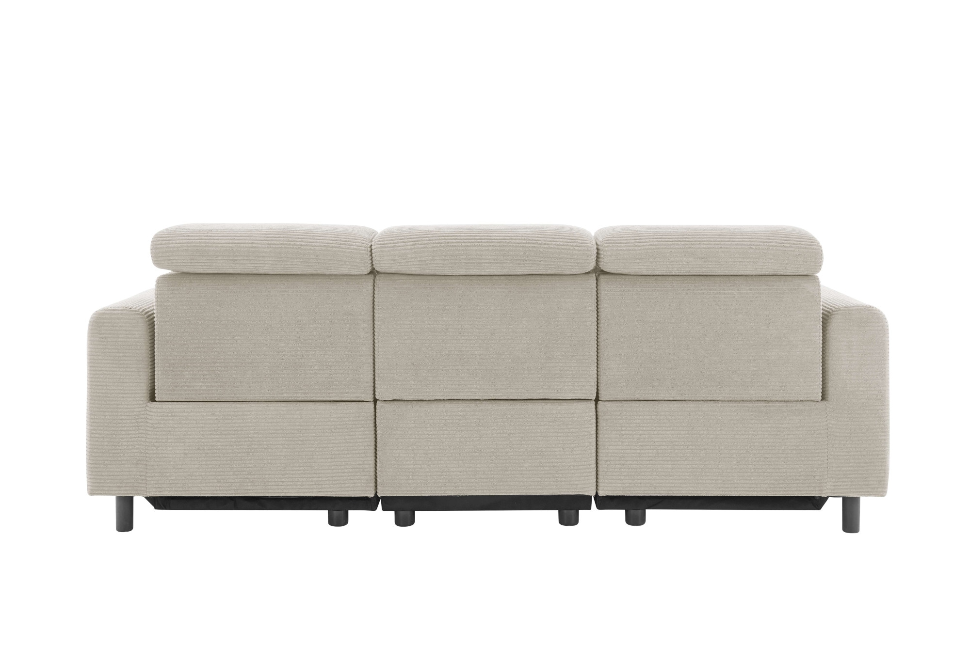 Home affaire 3-Sitzer »SKAANE Struktur-Sofa, 229 cm, manuelle-u. elektrische Relaxfunktion«, Relax-Funktion in 2 Sitzen, Kopfteilverstellung, Federkernpolsterung