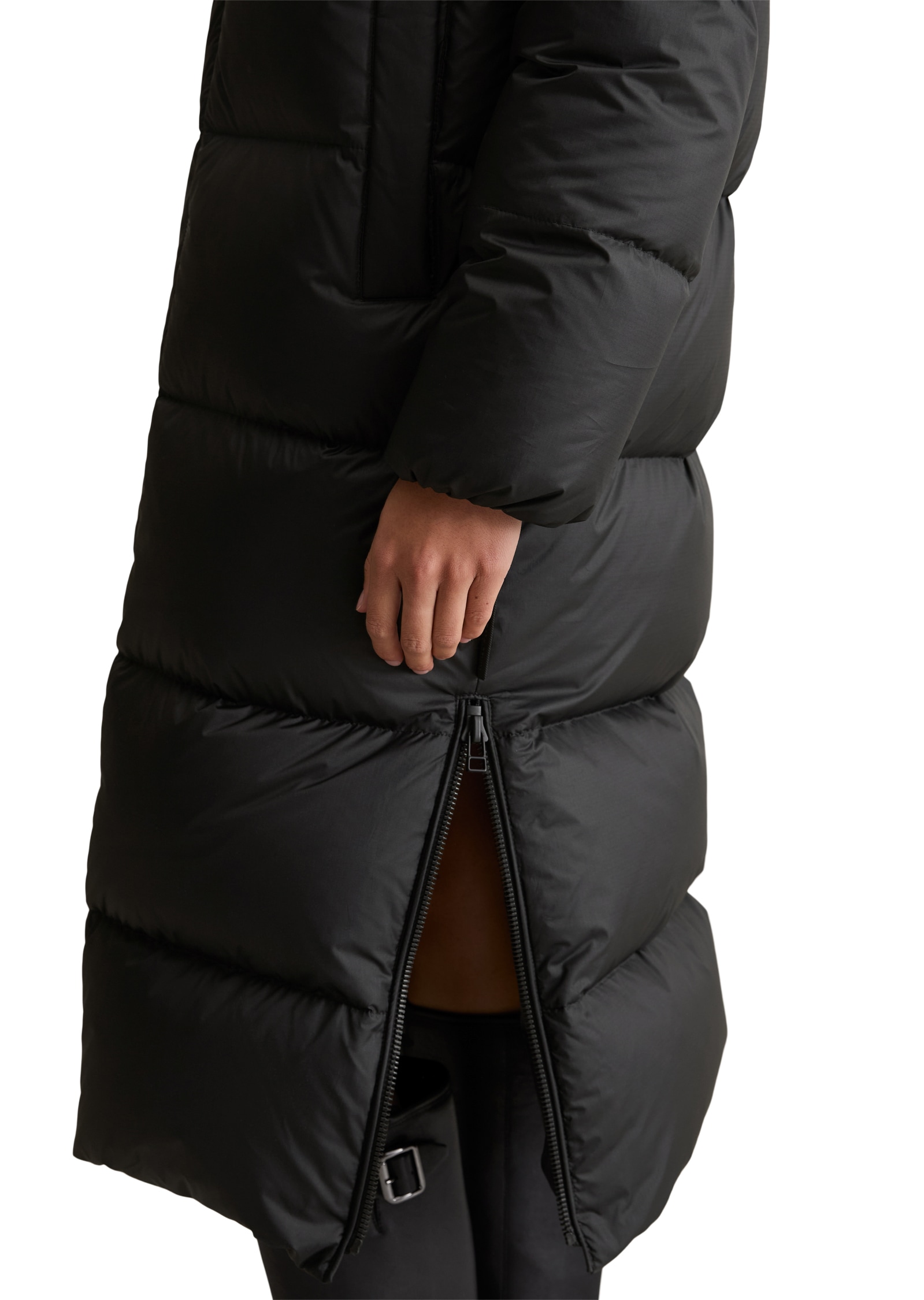 Marc O'Polo DENIM Daunenmantel Wintermantel, 2-Wege-Reißverschluss, relaxed fit, Kapuze abnehmbar