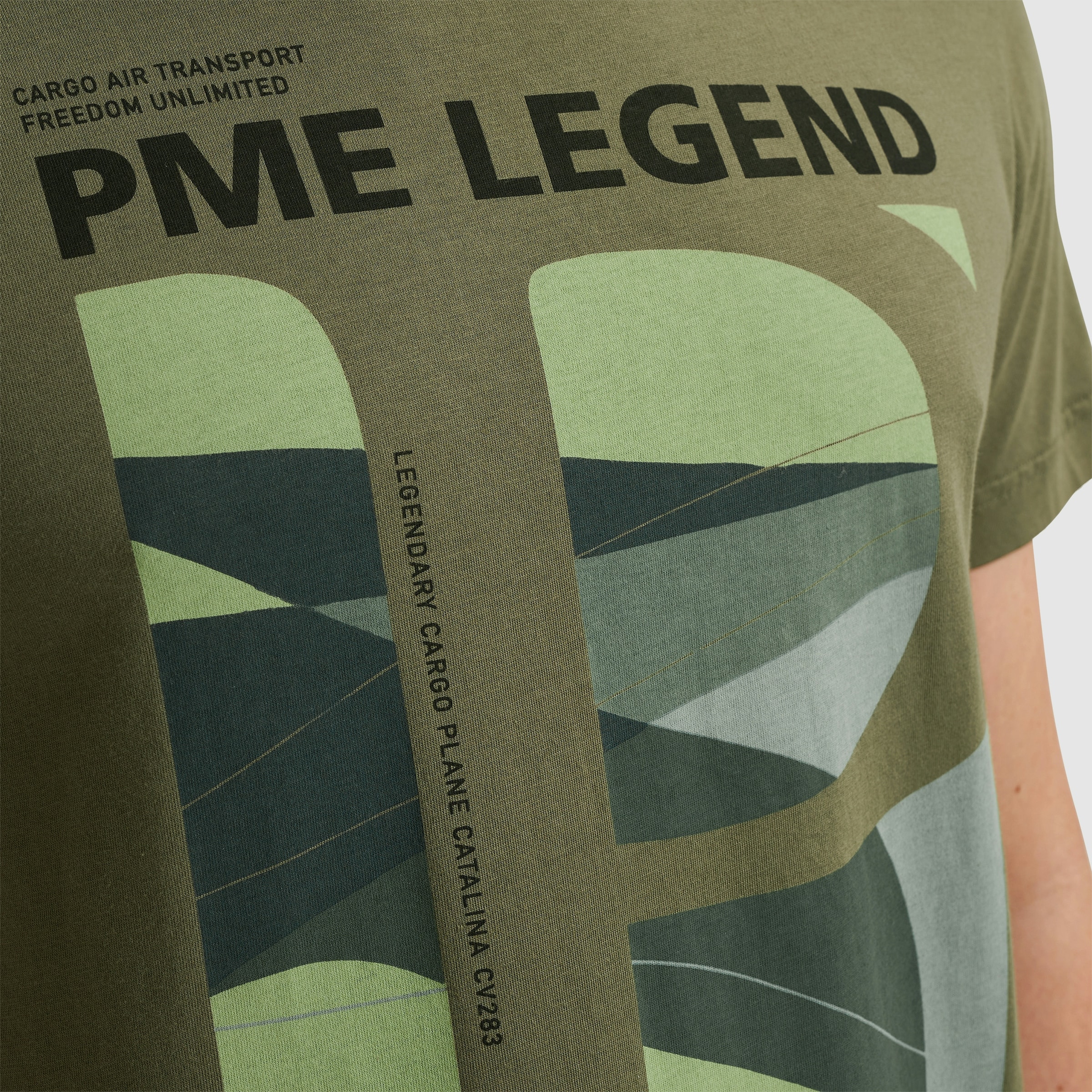 PME LEGEND T-Shirt »Short sleeve r-neck single jersey«, mit Logo Print