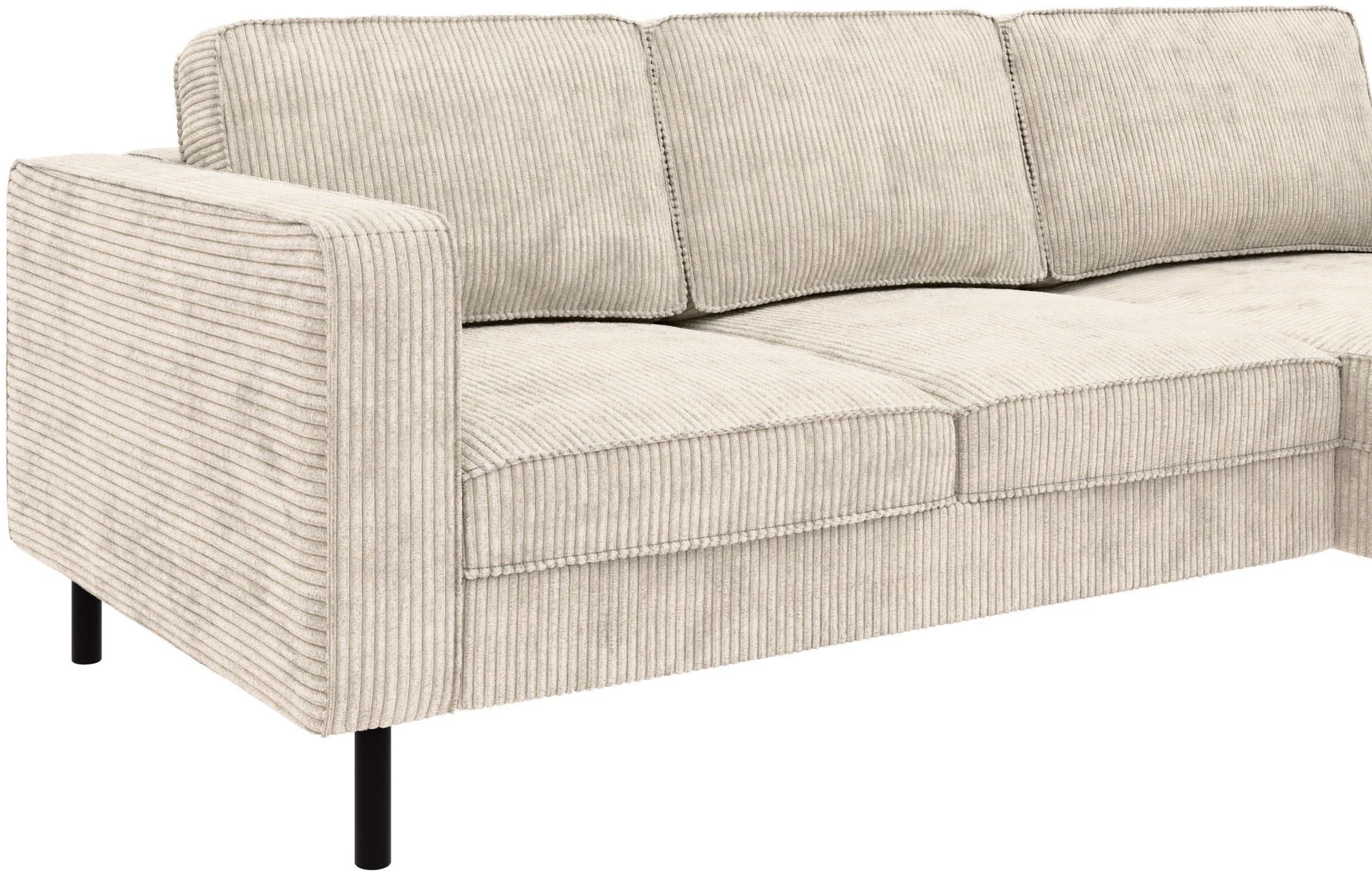 TRENDMANUFAKTUR Ecksofa »Watkins, Couch wahlweise mit Schlaffunktion & Bettkasten, auch in Cord«, Recamiere beidseitig montierbar, OTTOs Choice, Breite 232 cm