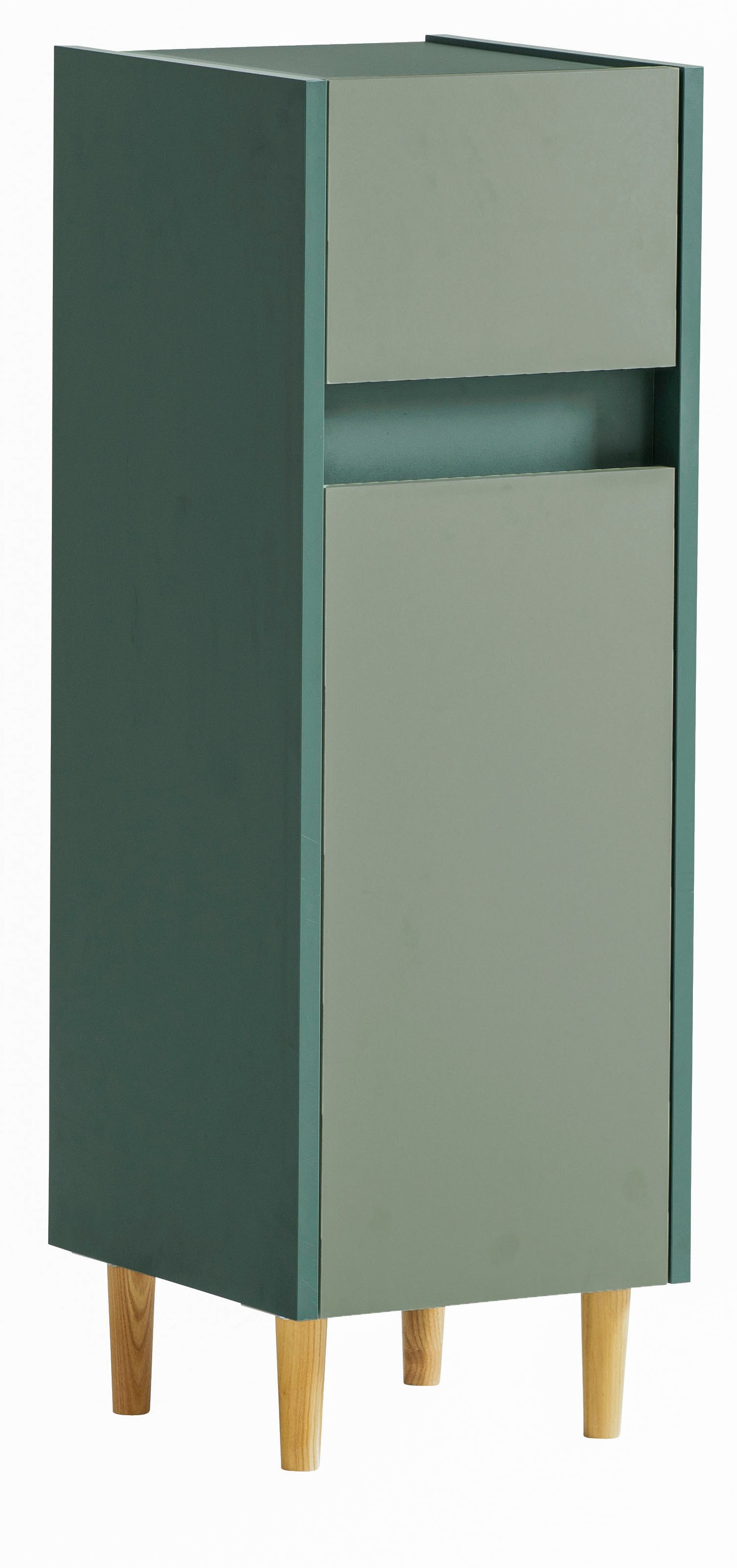 welltime Unterschrank »Lovis, Breite 30 cm« Wechselbarer Türanschlag, Möbelfüße aus Massivholz