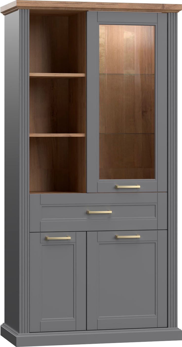 Home affaire Vitrine »Tara«, lackiert mit wasserbasiertem UV-Lack, Soft-Close-Funktion