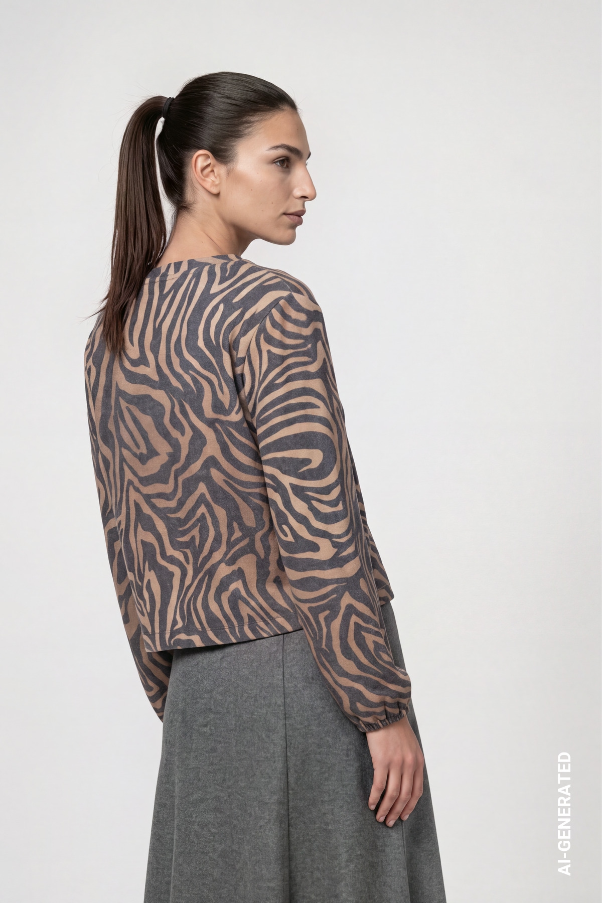 Monari Sommerjacke »Jacke Zebra allover« ohne Kapuze Regular fit mit Zebramuster