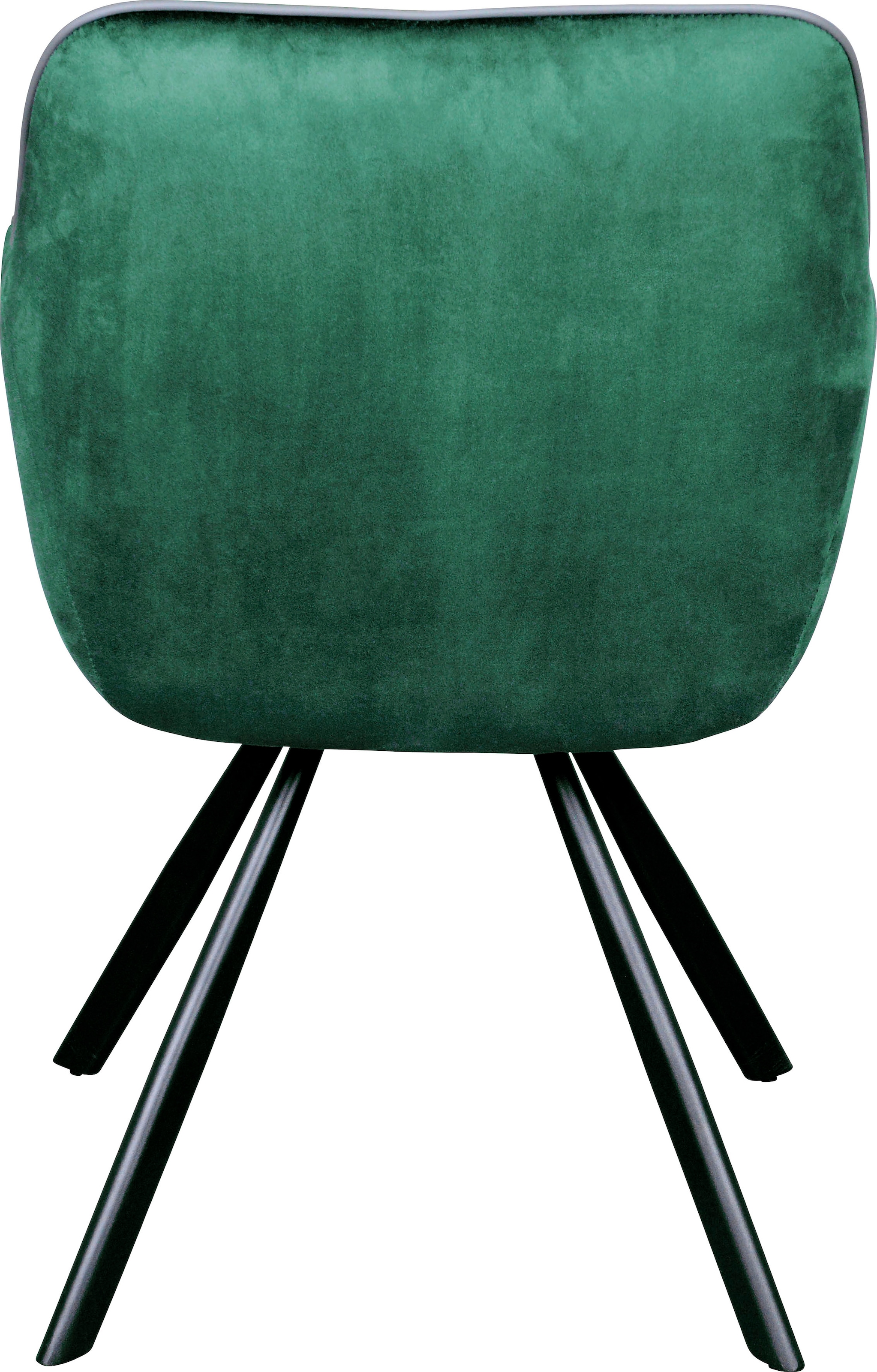 Kayoom Polsterstuhl »Stuhl Eann 125, Stuhl im Retro-Design, edles Design«, 1 St., stilvoll, pflegeleicht, samtweicher Stoffbezug, edles Design