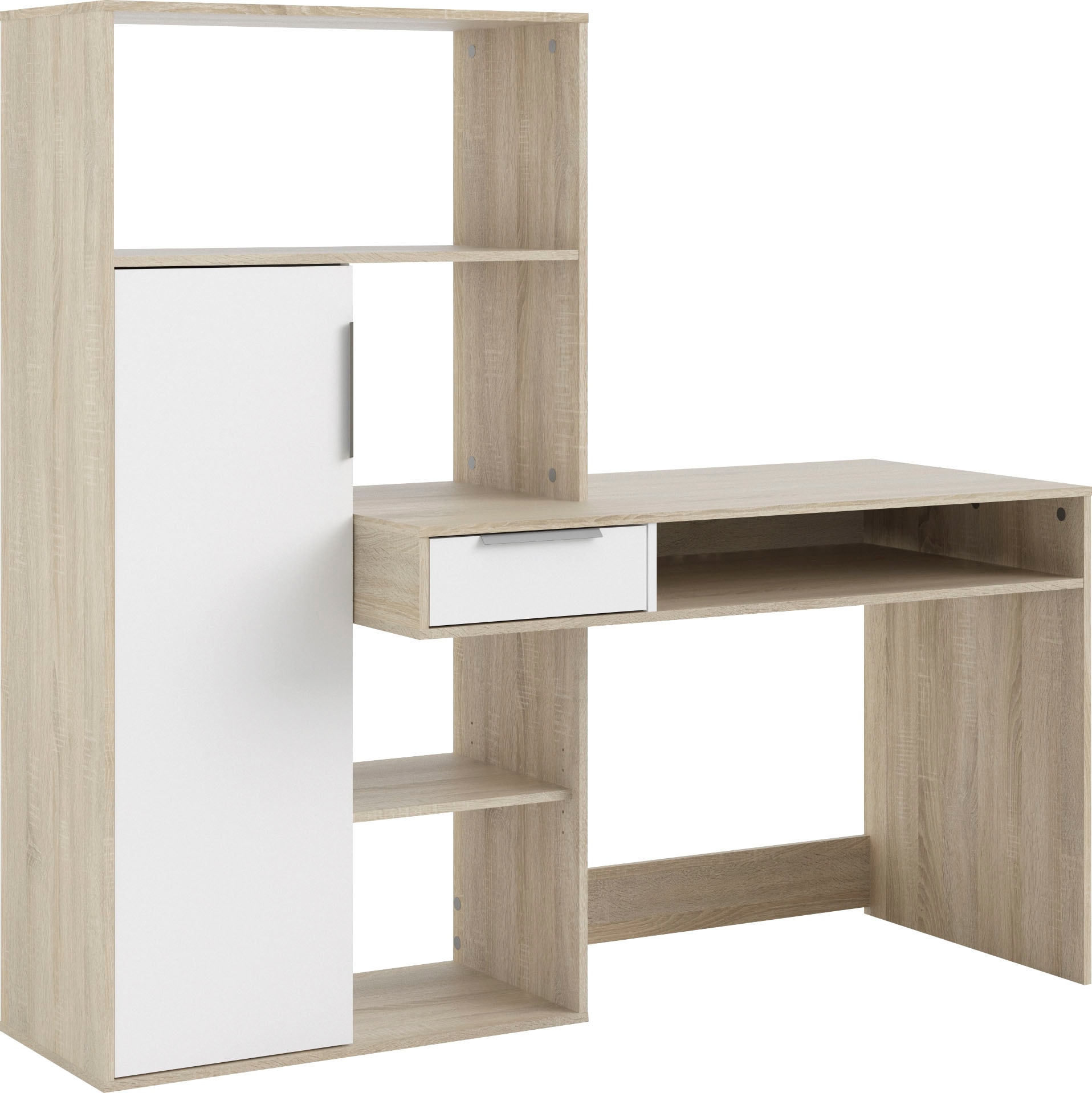 Regal-Schreibtisch »Plus«, mit vielen Stauraummöglichkeiten, zeitloses Design