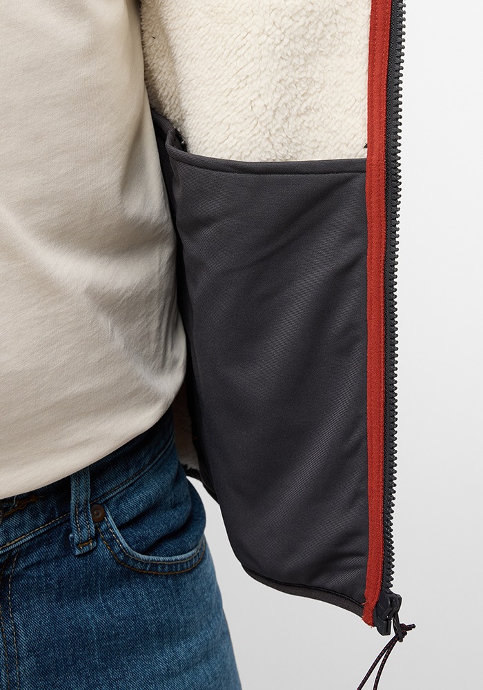Jack Wolfskin Fleecejacke »KAMINFEUER HOODED JKT M«, mit Kapuze