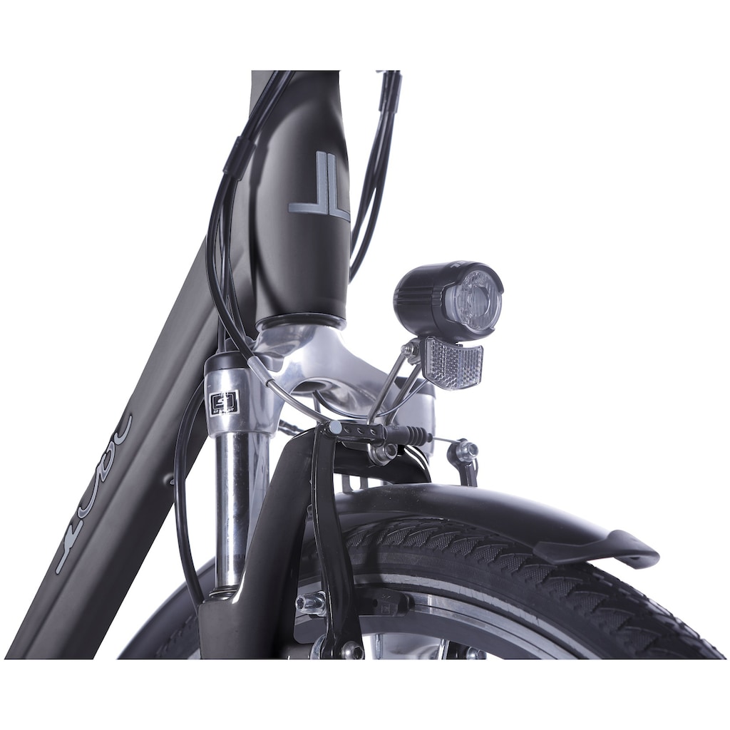 LLobe E-Bike »Metropolitan JOY schwarz 8Ah«, 3 Gang, Frontmotor 250 W
