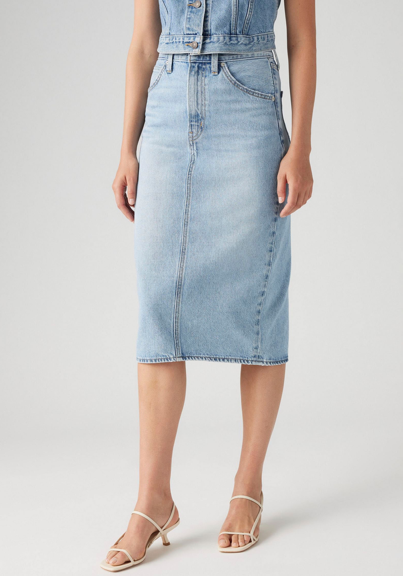 Levi's® Jeansrock »HR BACK SLIT SKIR«, mit Schlitz hinten
