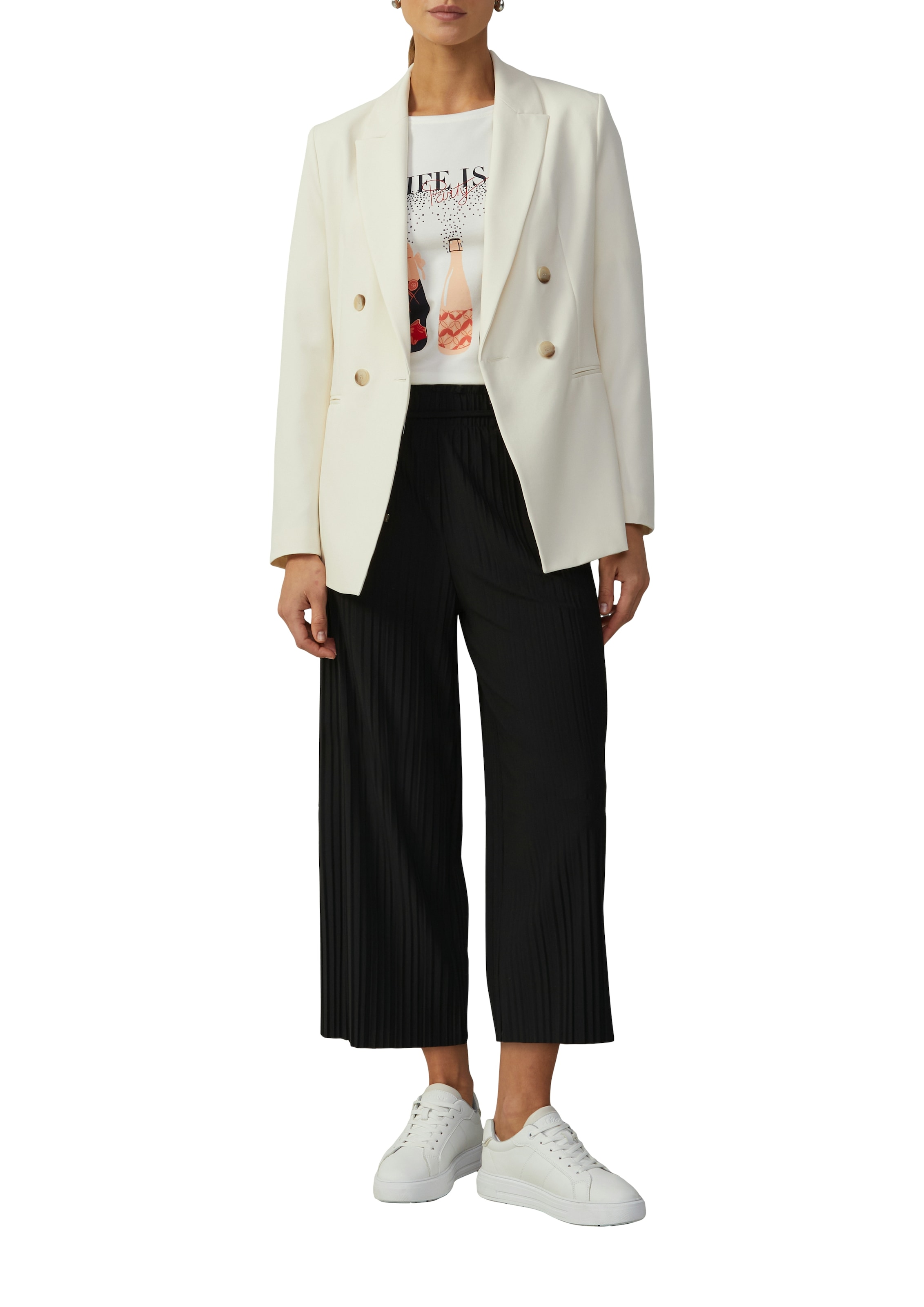 s.Oliver BLACK LABEL Stoffhose, mit Wide Leg