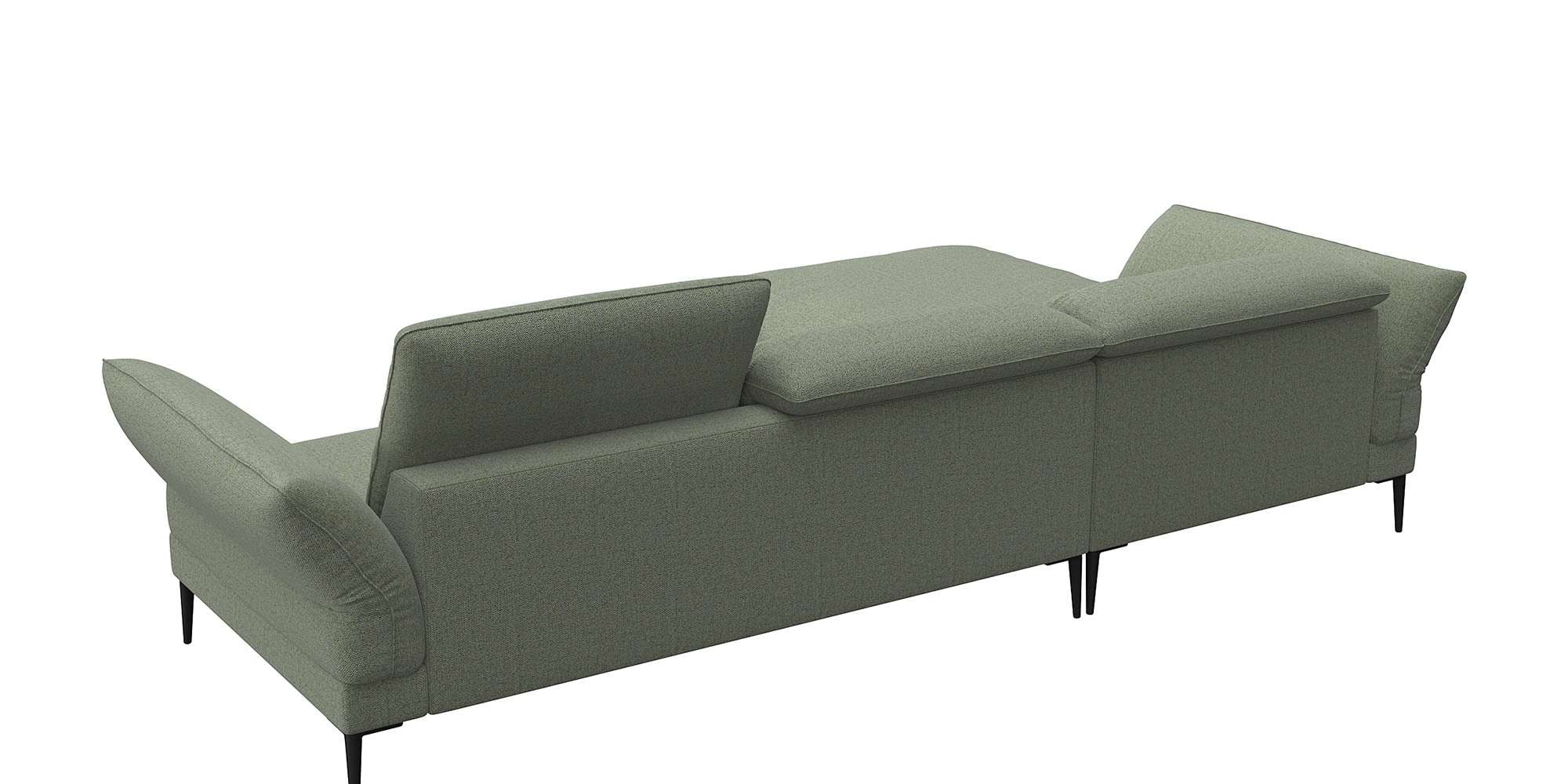 FLEXLUX Ecksofa »Salino, Funktionssofa mit Recamiere, Relaxsofa, Ecksofa«, Sofa mit Arm- und Kopfteil-Verstellungen, Kaltschaum & Stahl-Wellen