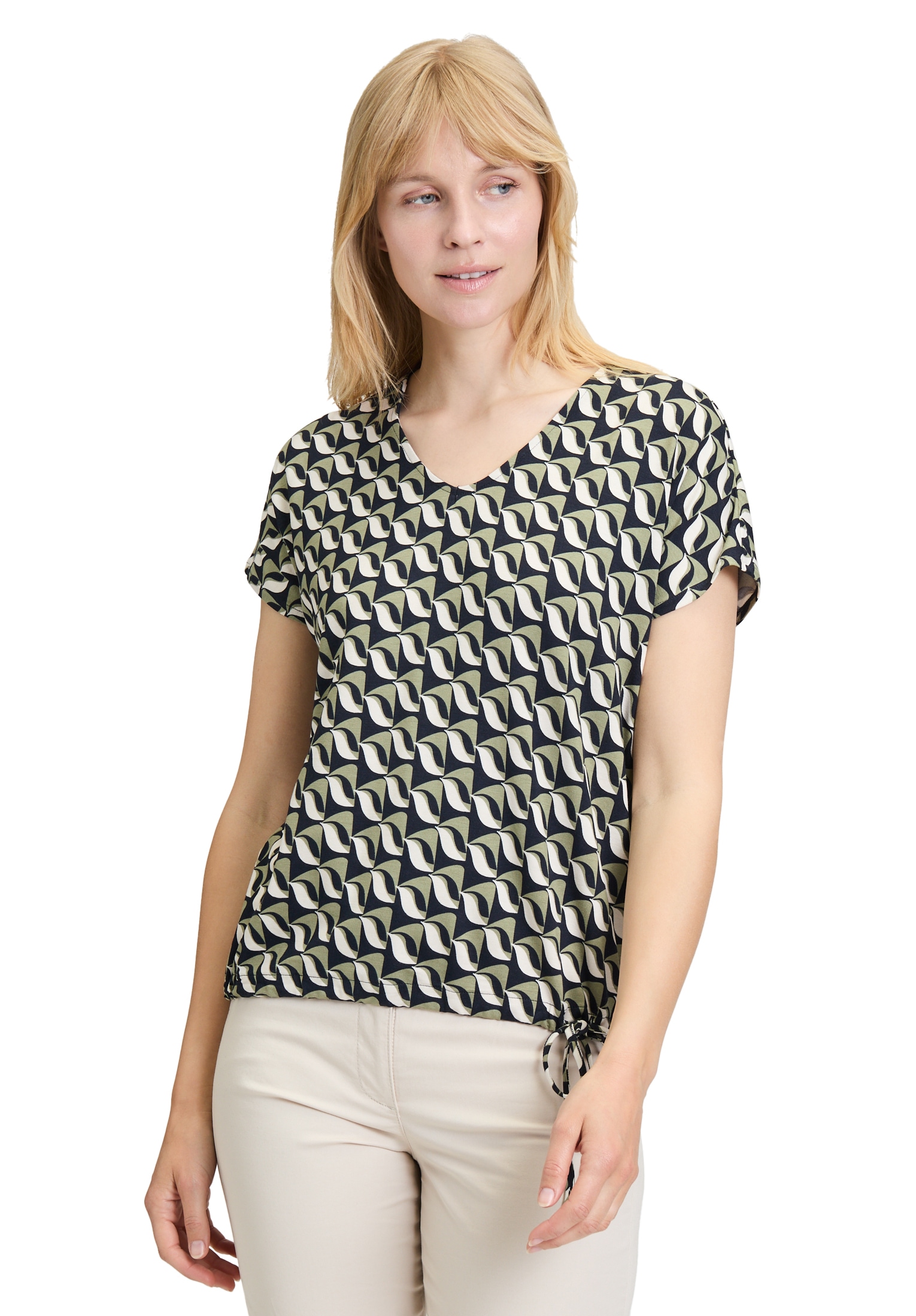 Betty Barclay Kurzarmshirt »Printshirt mit V-Ausschnitt«