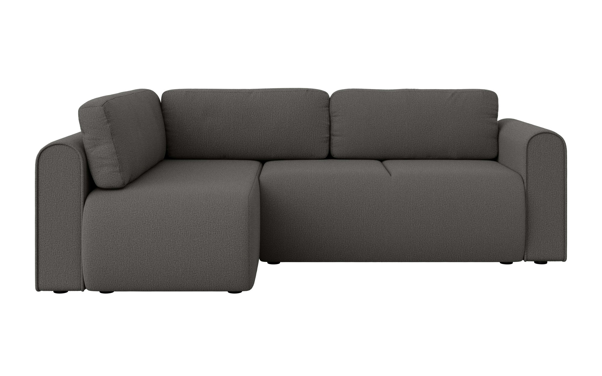 OTTO home Ecksofa »Zacharia wahlweise Schlafsofa mit Bettkasten, B/T/H 250/166/86 cm« L-Form mit Wellenunterfederung, Ottomane rechts oder links bestellbar