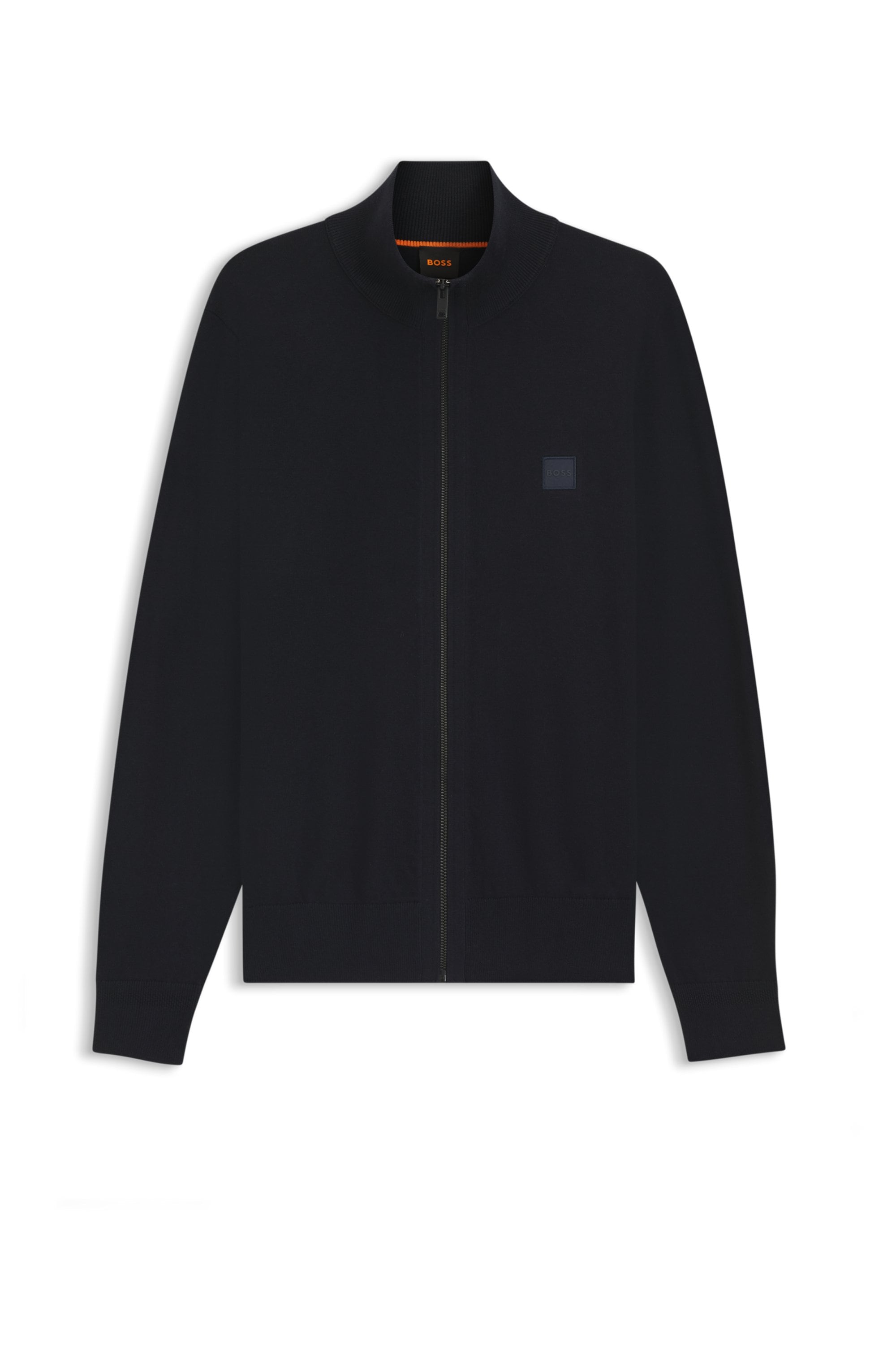 BOSS ORANGE Strickjacke »Kanozip« mit Reißverschluss