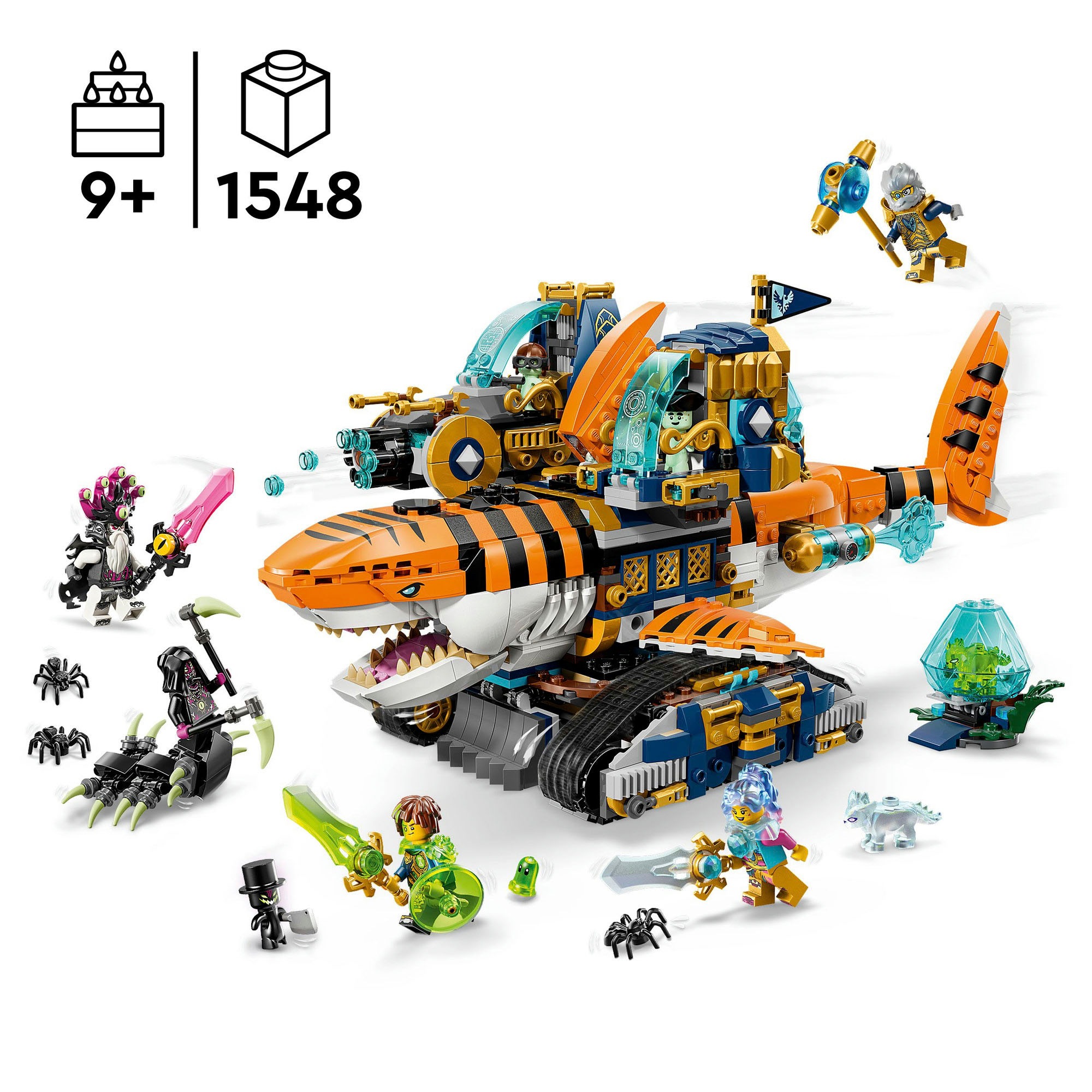 LEGO® Konstruktionsspielsteine »Tigerhai-Fahrzeug (71515), LEGO DREAMZzz« Made in Europe