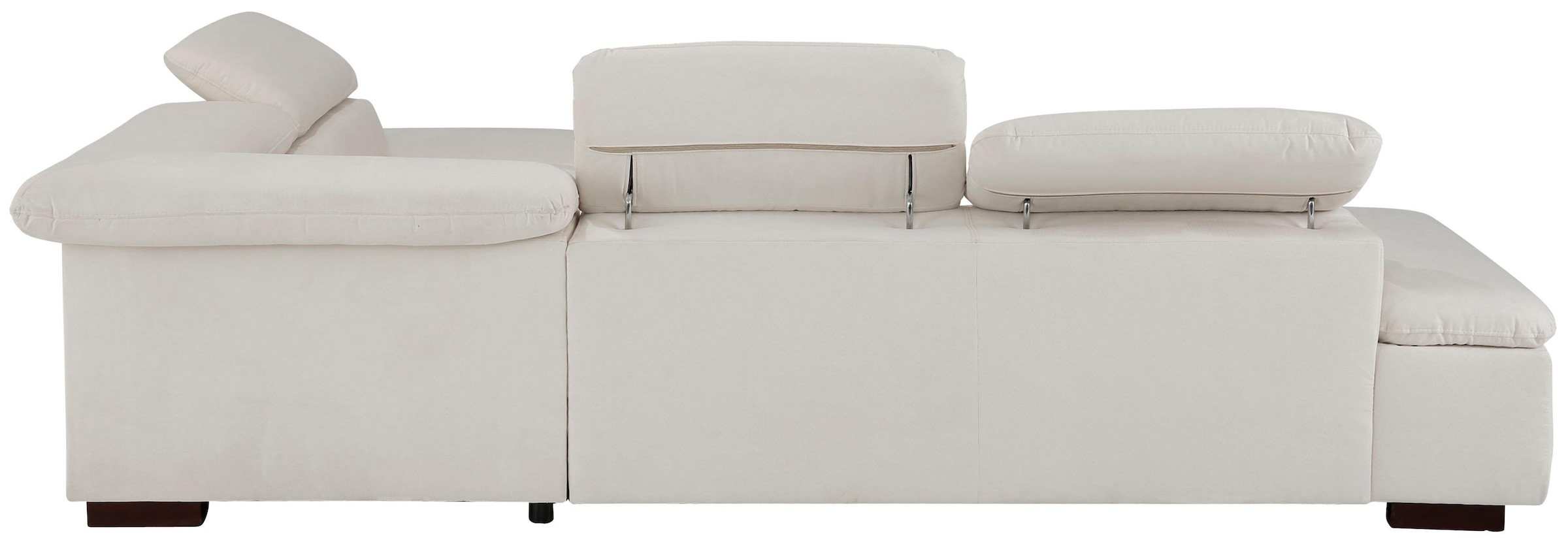 Home affaire Ecksofa »Alberto L-Form«, mit Kopfteilverstellung, wahlweise mit Bettfunktion