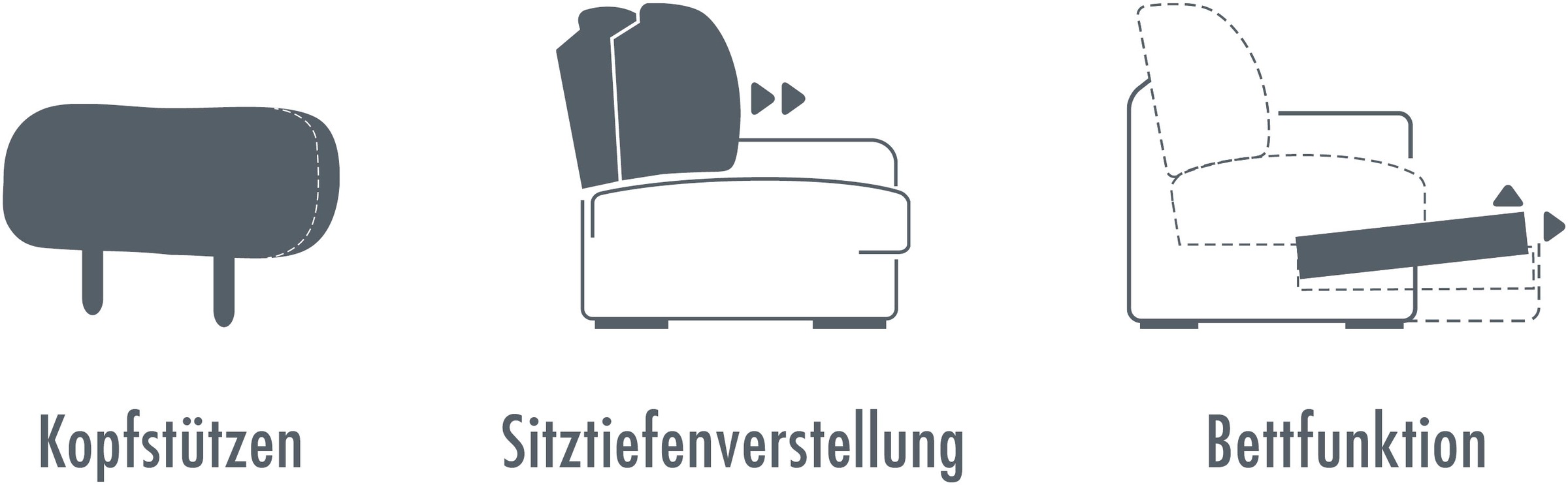 Die PlanBar Ecksofa »MP-IN20110 L-Form mit Federkern-Polsterung«, optional mit Funktionen erhältlich