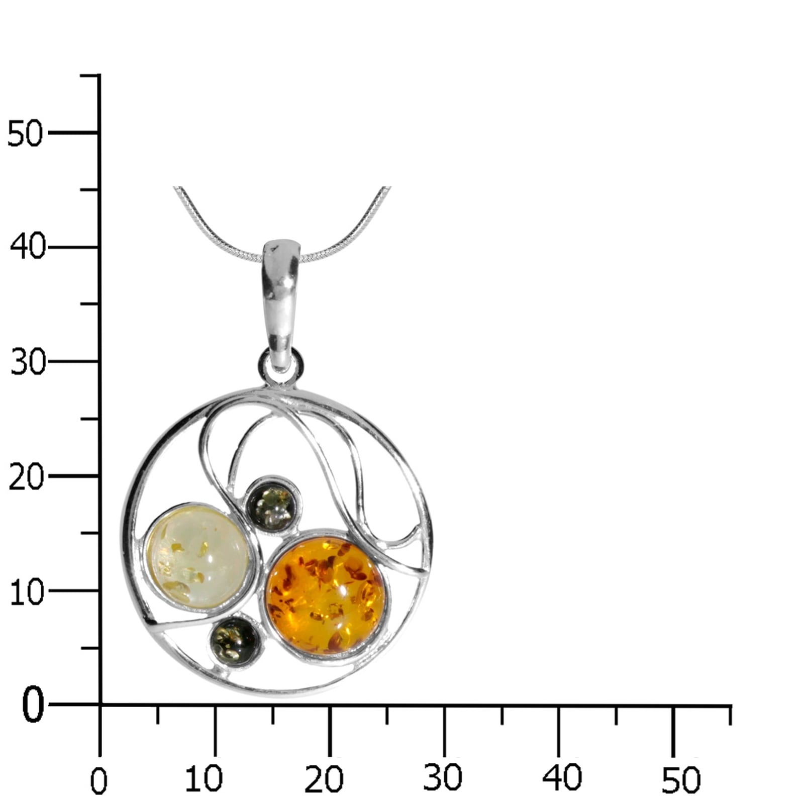 OSTSEE-SCHMUCK Kette mit Anhänger »- Smilla - Silber 925/000 - Bernstein«