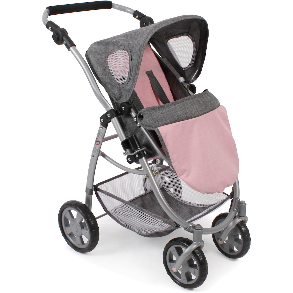 CHIC2000 Kombi-Puppenwagen »Emotion All In 3in1, Grau-Rosa«