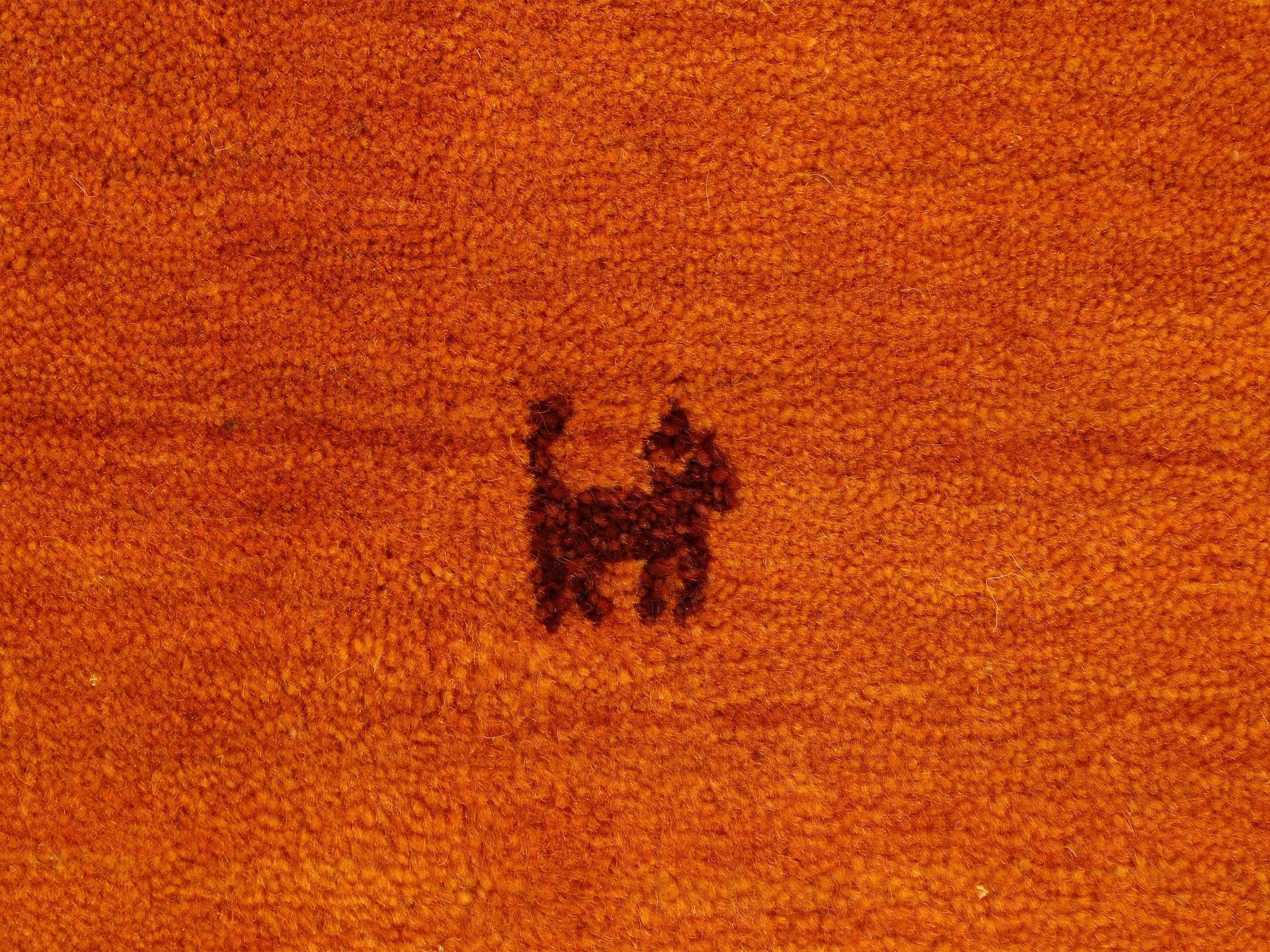 carpetfine Wollteppich »Gabbeh Uni, auch als Läufer erhältlich«, rechteckig, 15 mm Höhe, reine Wolle, handgewebt, Gabbeh Loom Tiermotiv, große Farbauswahl