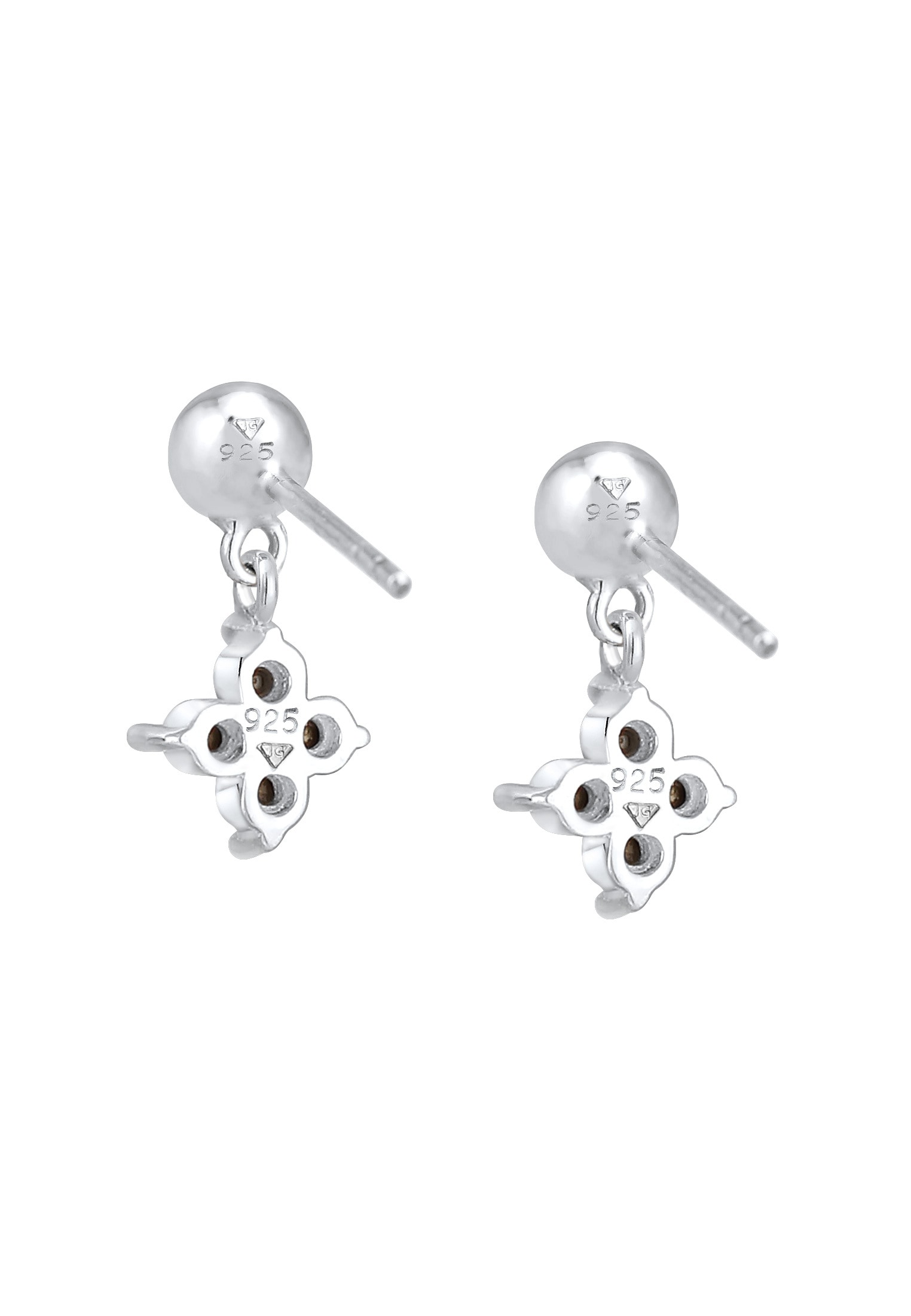Elli Paar Ohrstecker »Ohrringe Kinder Blume Kristalle 925 Silber«