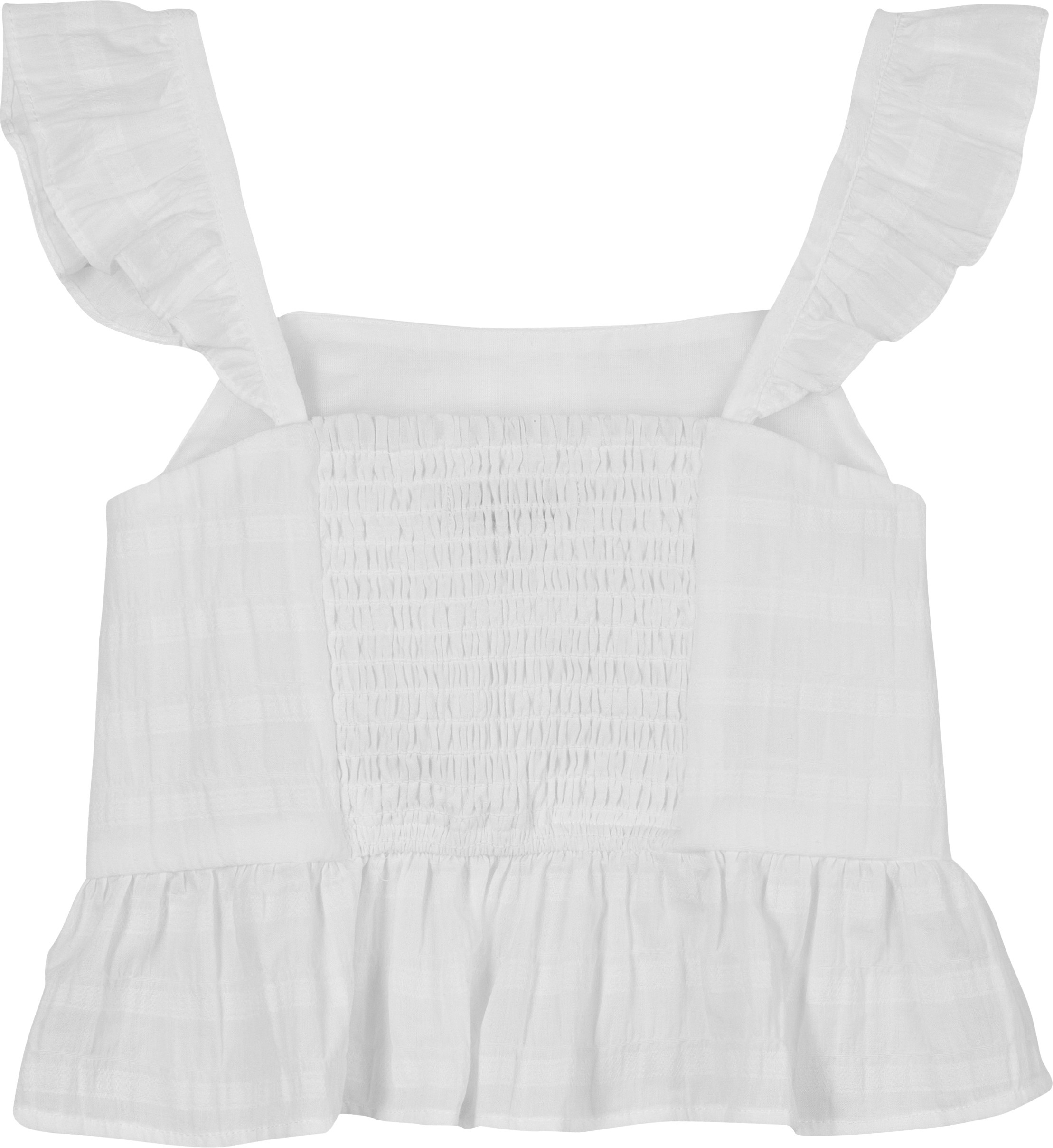 Tommy Hilfiger Trägertop »TEXTURED COTTON TOP SLVLS« mit Stickerei, mit Rüschen