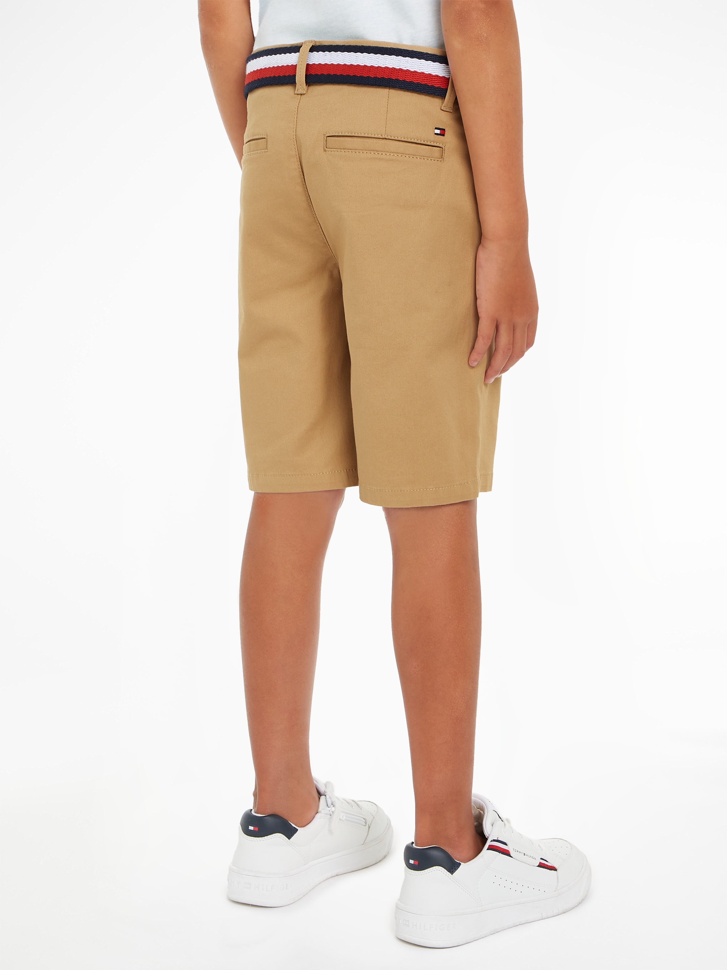 Tommy Hilfiger Chinoshorts »WOVEN BELTED SHORTS«, Kinder bis 16 Jahre