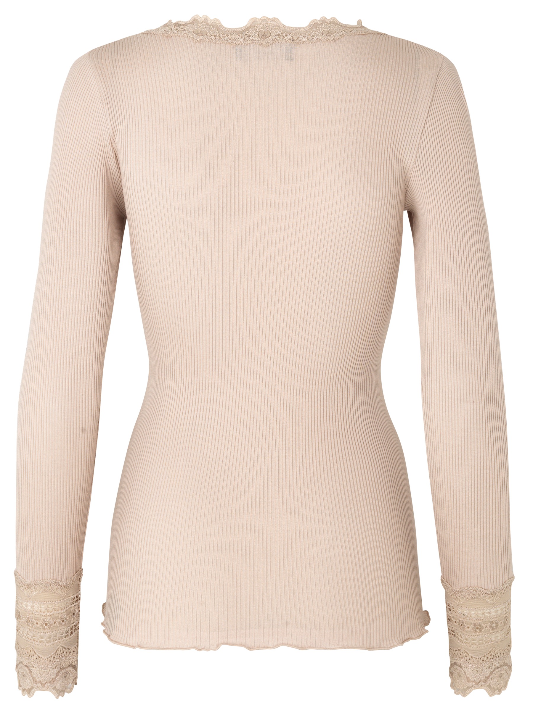 rosemunde Langarmshirt »Benita Silk Blouse mit Seide« Langarm, mit Spitze, feminin, bequem, Seiden- Baumwollmischung