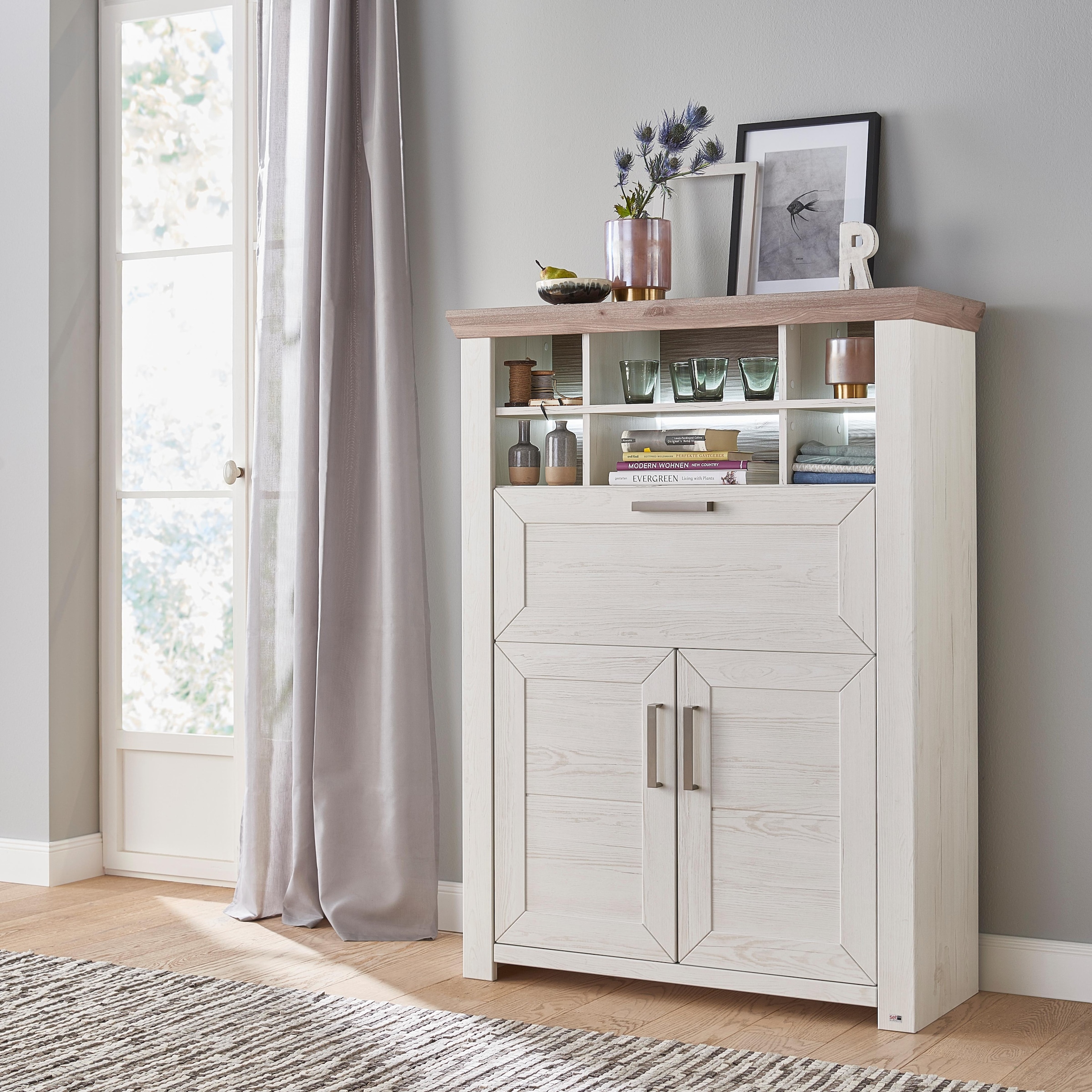 set one by Musterring Highboard »york«, Typ 15, Breite 105 cm auf Raten  bestellen